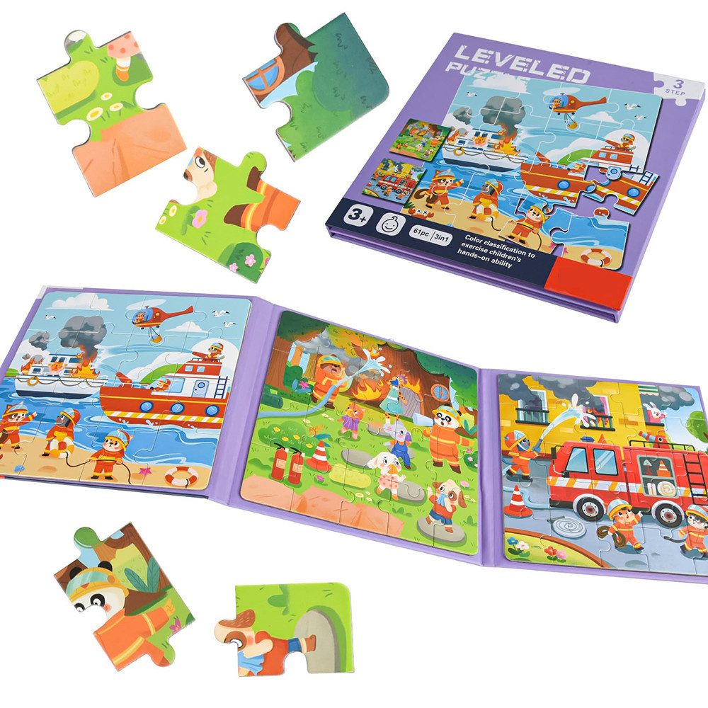 CLTYQ Steckpuzzle Magnetische Puzzle für Kinder, 25-30-42 Teile Kinderpuzzl günstig online kaufen