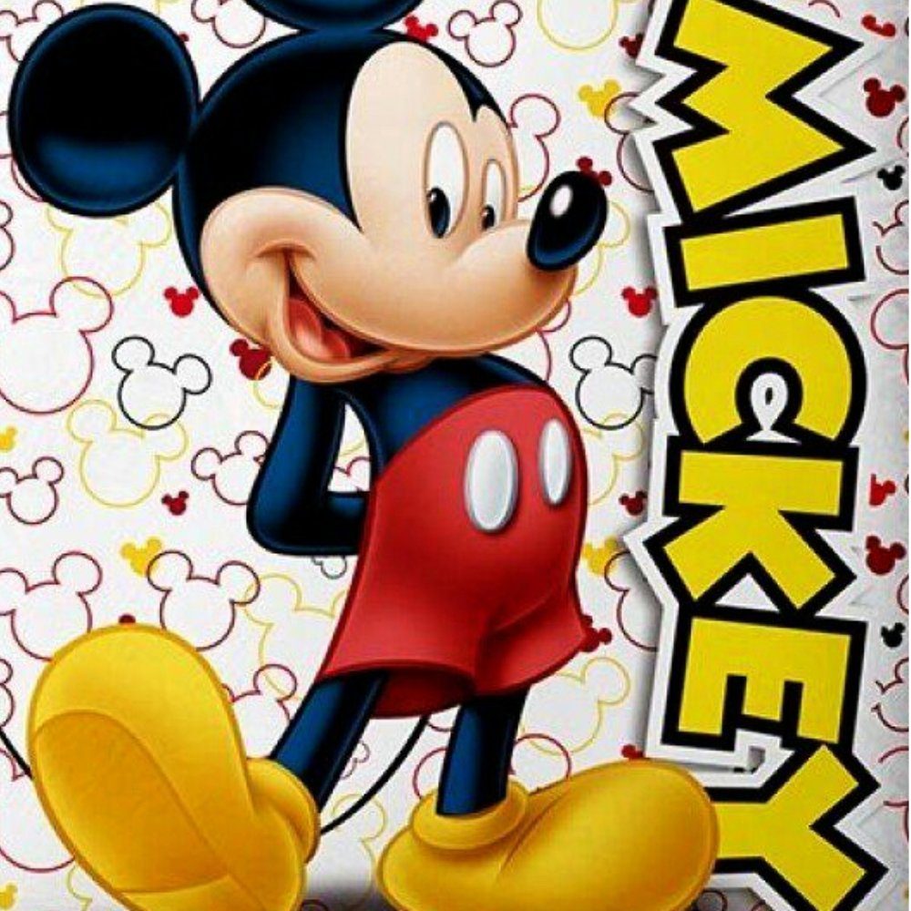 Disney Bettwäsche Mickey Maus Oh! Boy Bettwäsche Set, Mikrofaser, Deckenbezug 135-140x200 cm Kissenbezug 63x63 cm