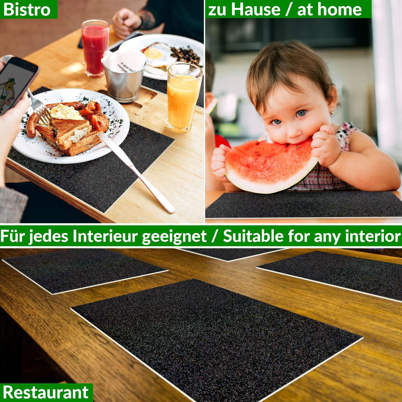 ANRO Platzset DEIN Platzdeckchen Servierdeckchen Soft günstig online kaufen