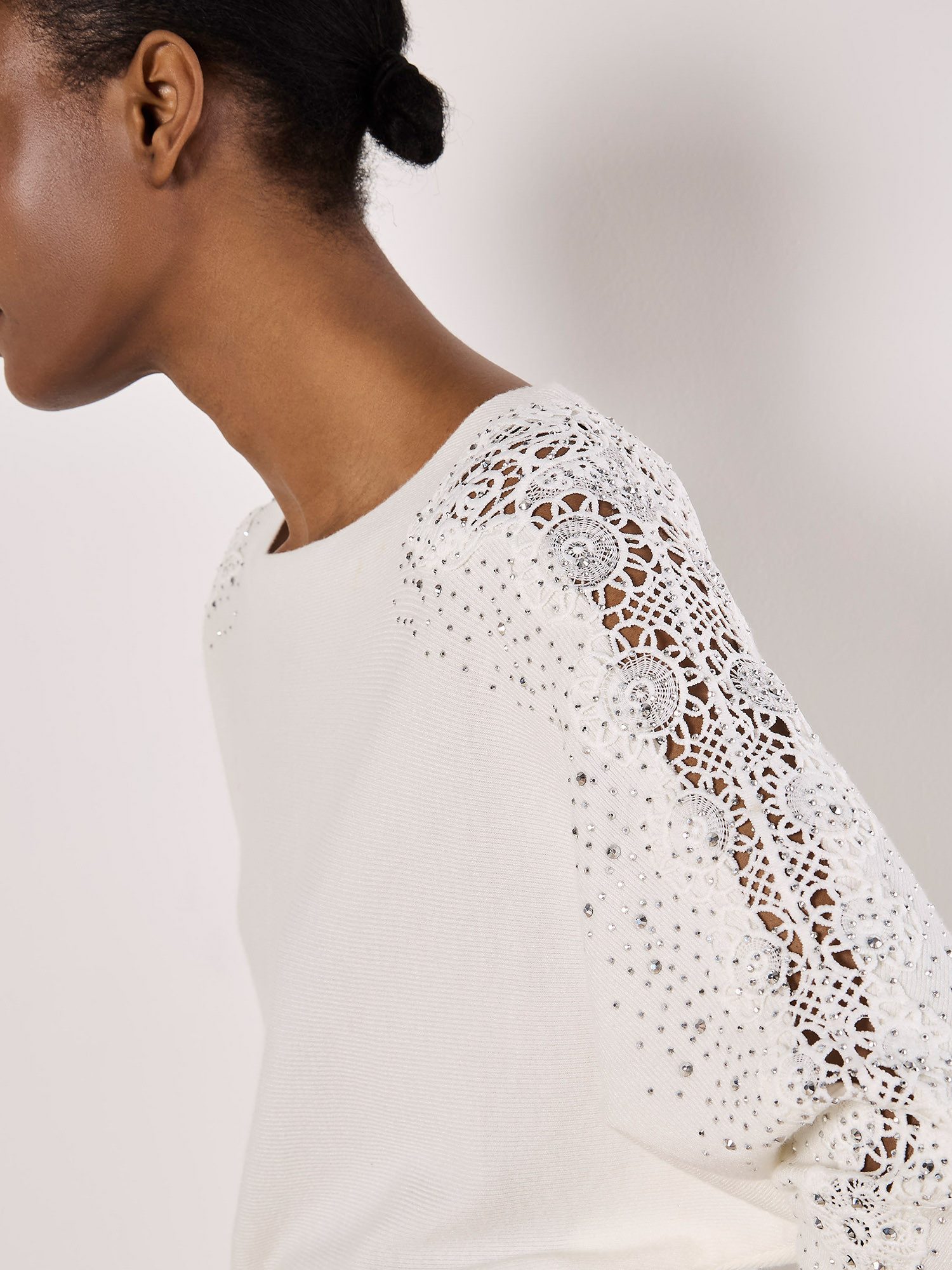 Apricot Strickpullover Rundhalspullover unifarben