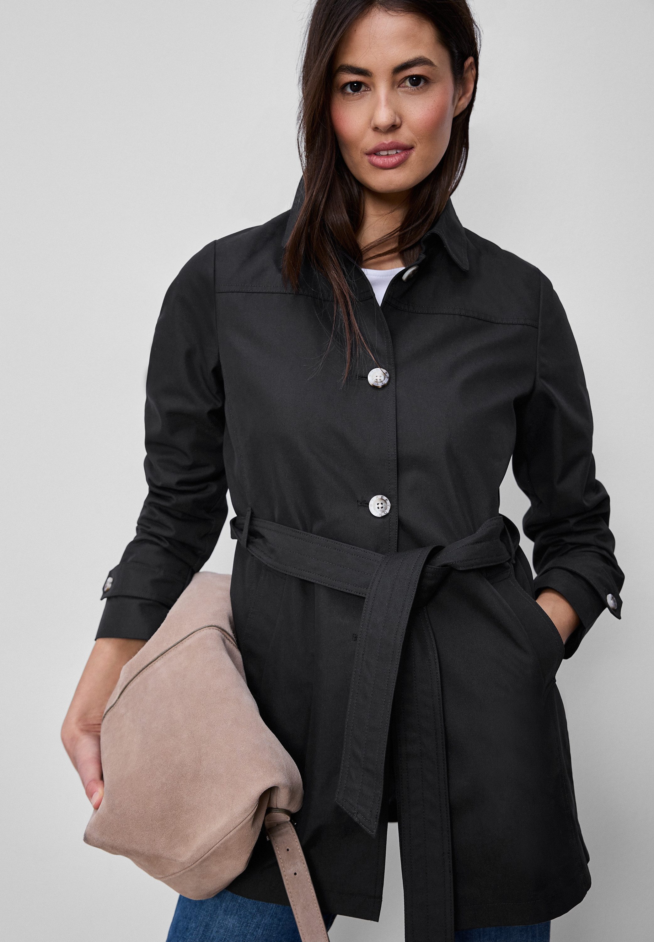 STREET ONE Outdoorjacke im soften Baumwoll-Mix