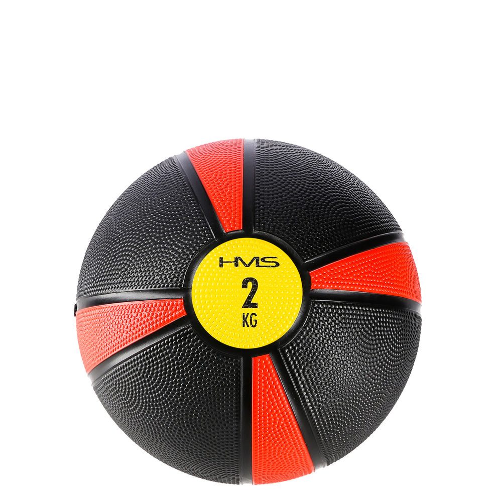 HMS Medizinball Fitnessball Gymnastikball 2 kg (Spar-Set, 1-St., Ø 190 mm robust), raue Oberfläche, stoßfest, reibungsfest