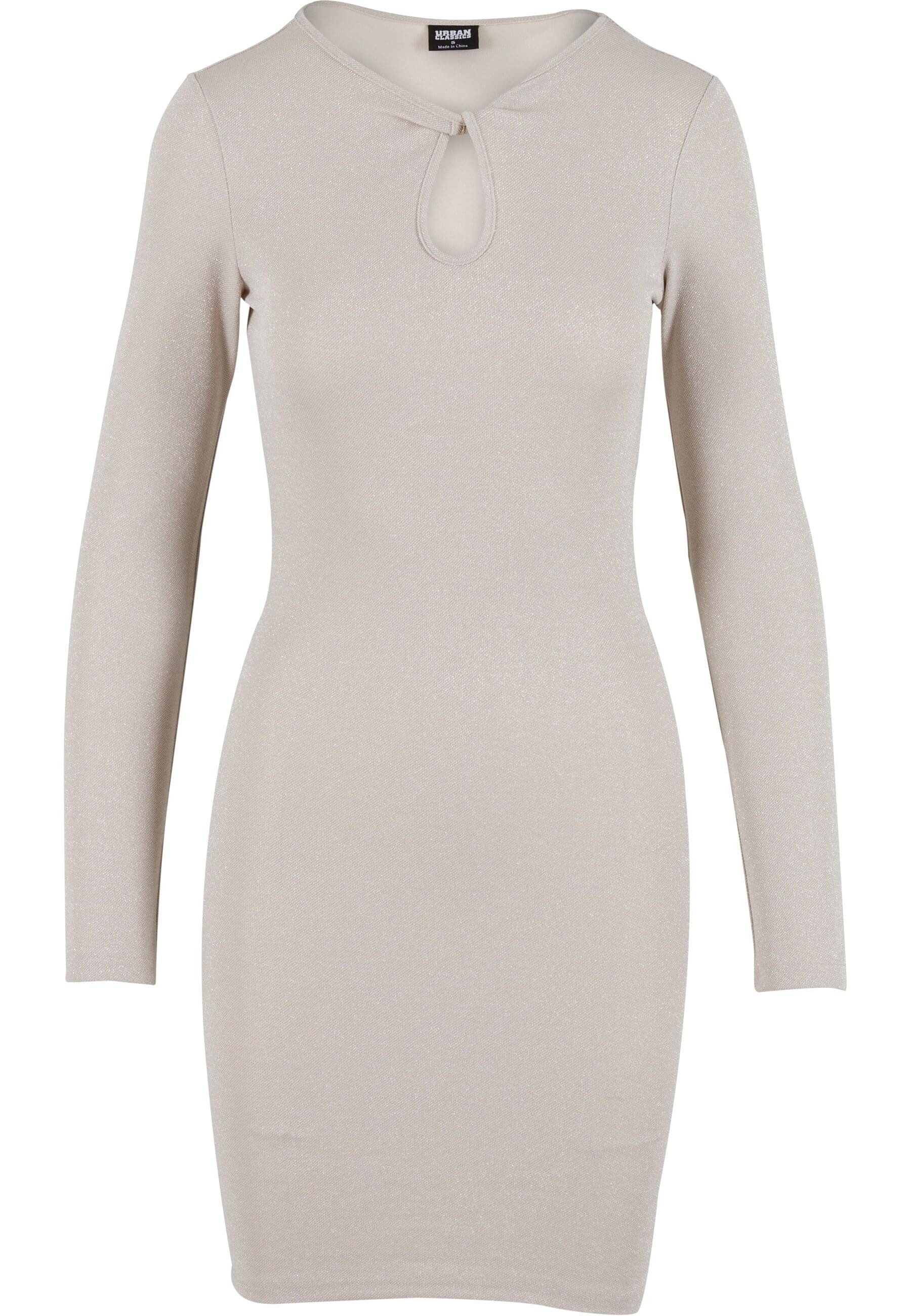 URBAN CLASSICS Shirtkleid Urban Classics Ladies Glitter Longsleeve Dress (1-tlg)