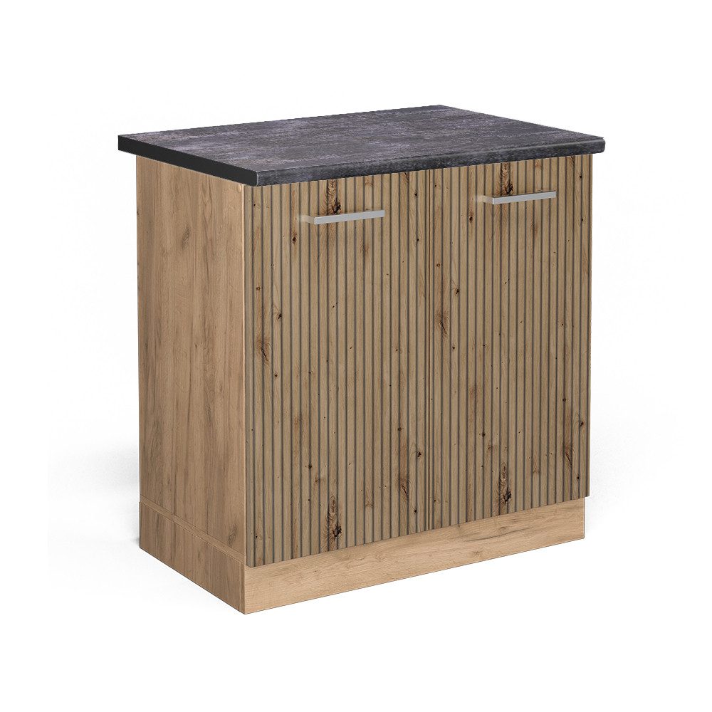 Vicco Spülenunterschrank R-Line, Artisan-Eiche/Goldkraft Eiche, 80 günstig online kaufen