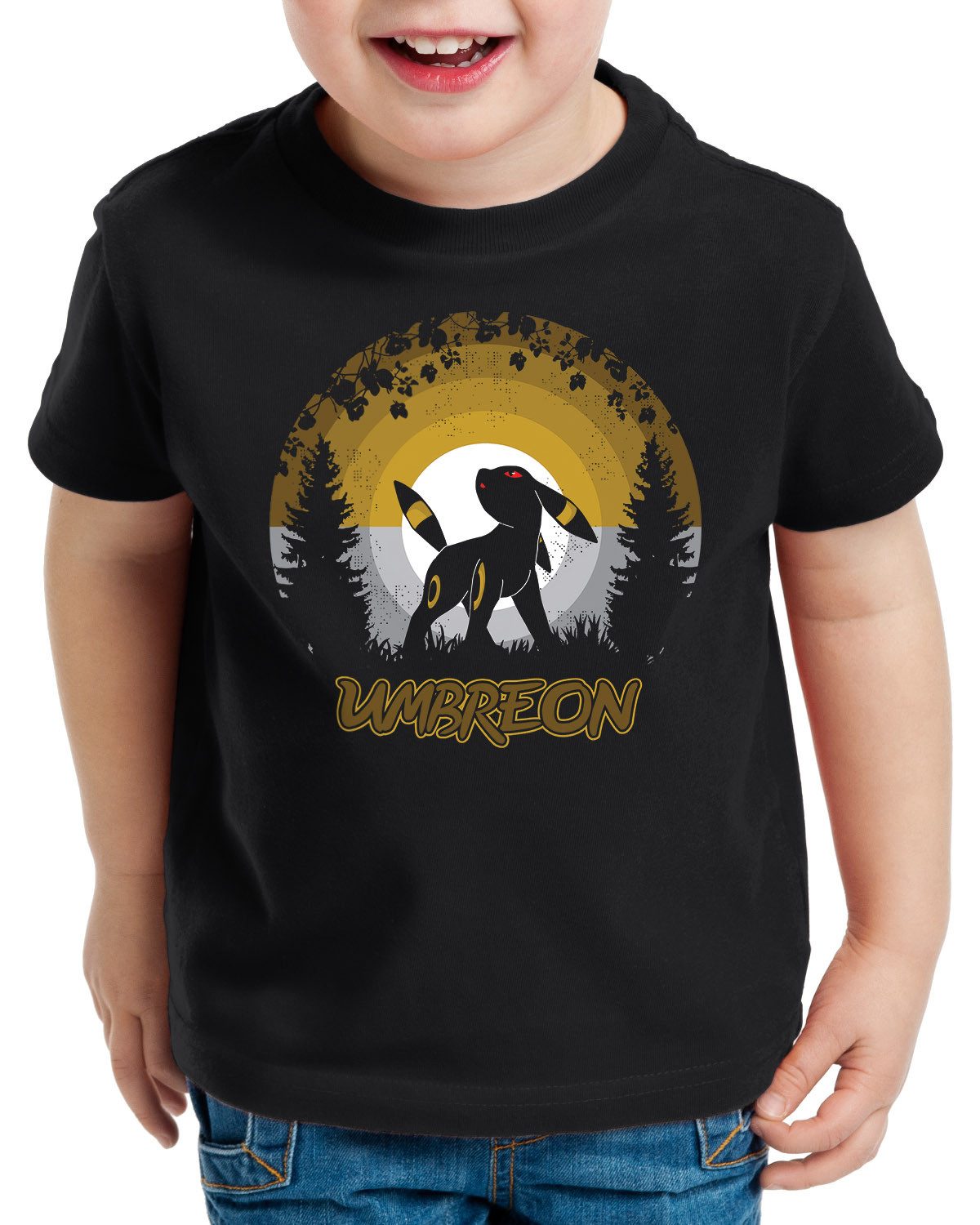 style3 T-Shirt pokemon umbreon nachtara mewtu pikachu glumanda pokeball pokedex u