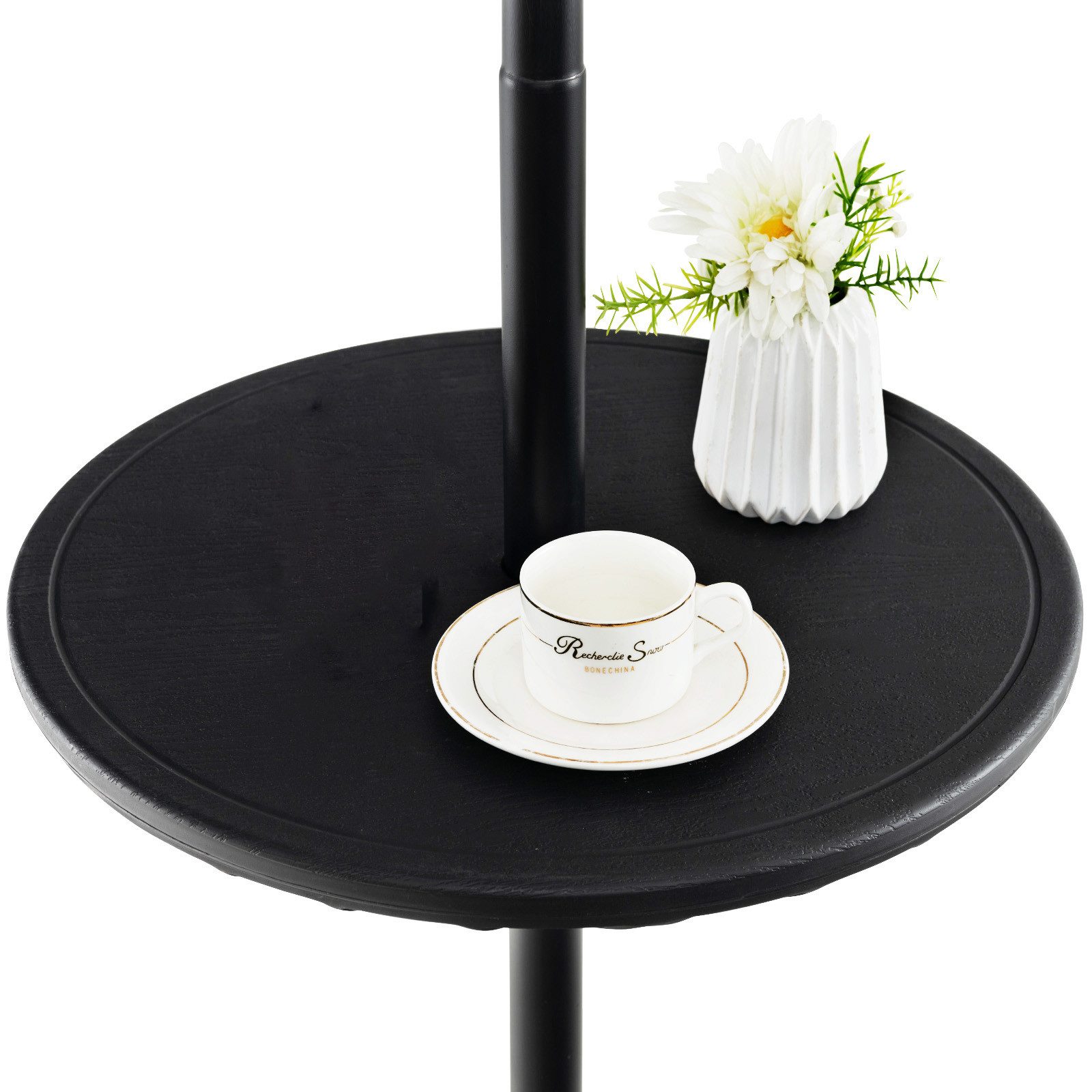COSTWAY Gartentisch, Ø50cm Schirmtisch mit 38mm günstig online kaufen