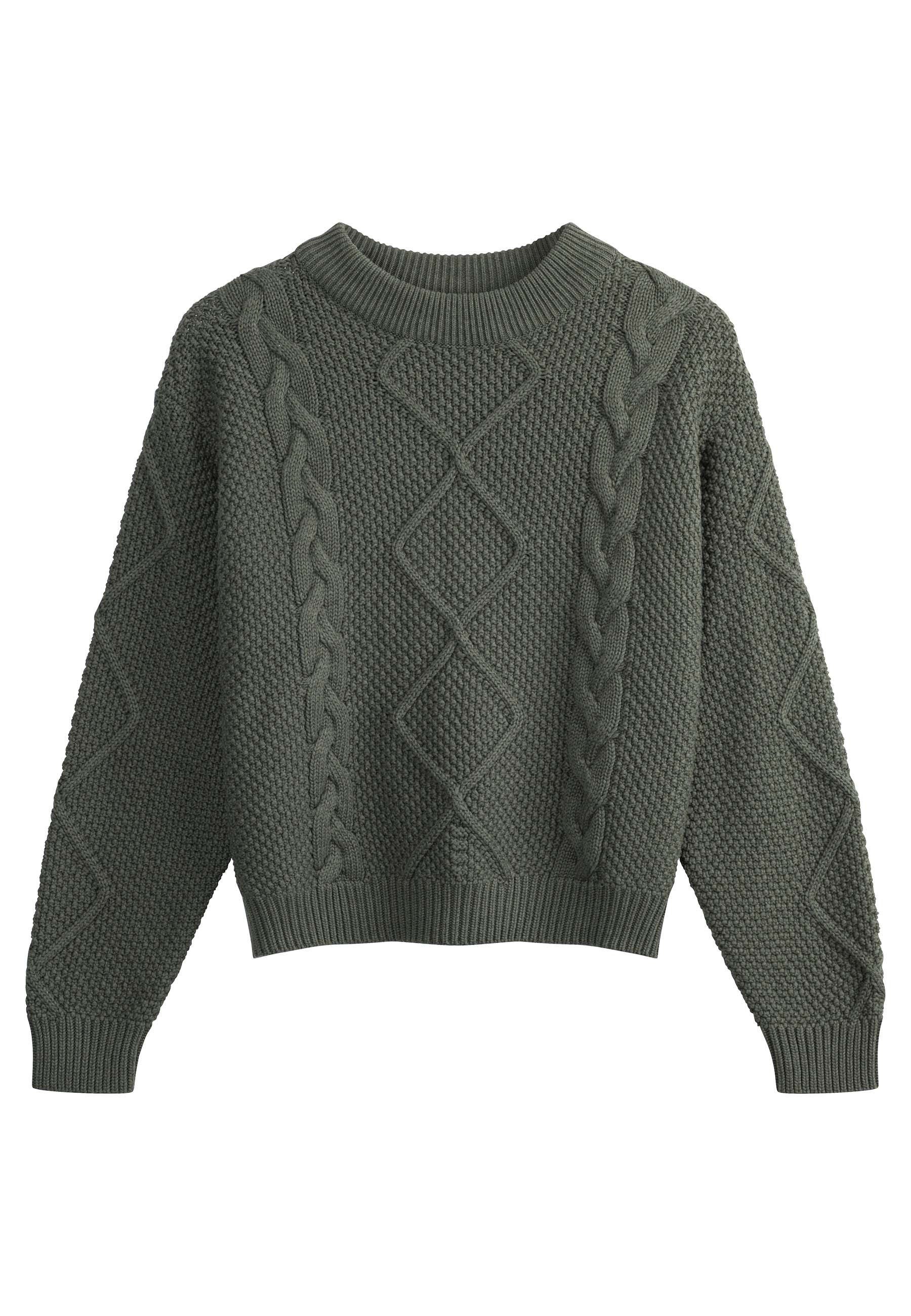 Strickpullover Zopfmuster Strickpullover Style SAMAIRA