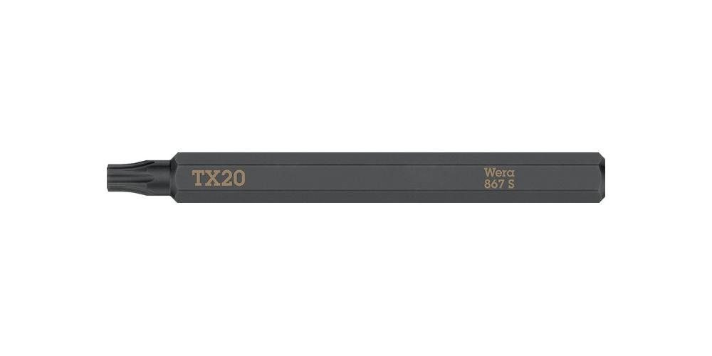 Wera Bit-Set Bit 867 20 70 mm 70 ″ 20 1/4 TORX x S mm Länge TORX