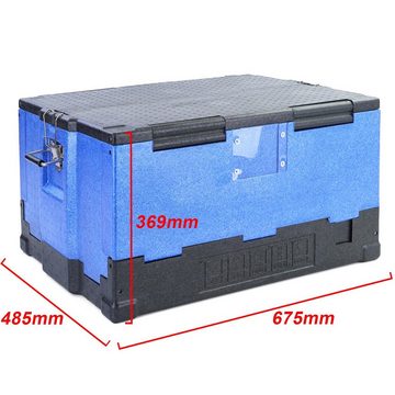 RAMROXX Kühlbox Warmhaltebox Kühl Thermo faltbar mit Griffen 75L 675x485x369mm