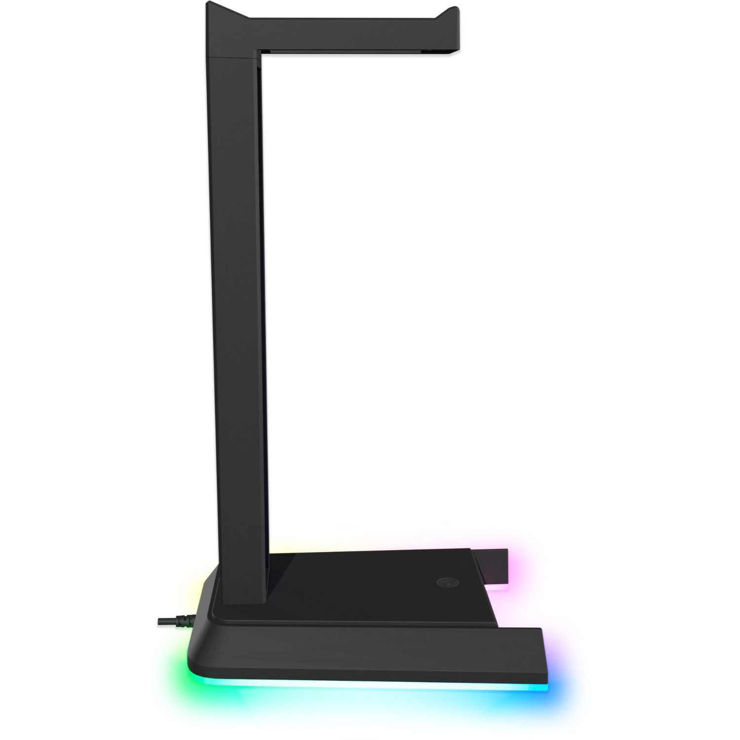 Speedlink Headset-Halterung EXCELLO NX RGB Gaming Headset Stand + USB-Hub, (1-tlg., Mehrfarbig RGB Gaming Stylisch Rutschfest USB-A USB-C Touchsensor)