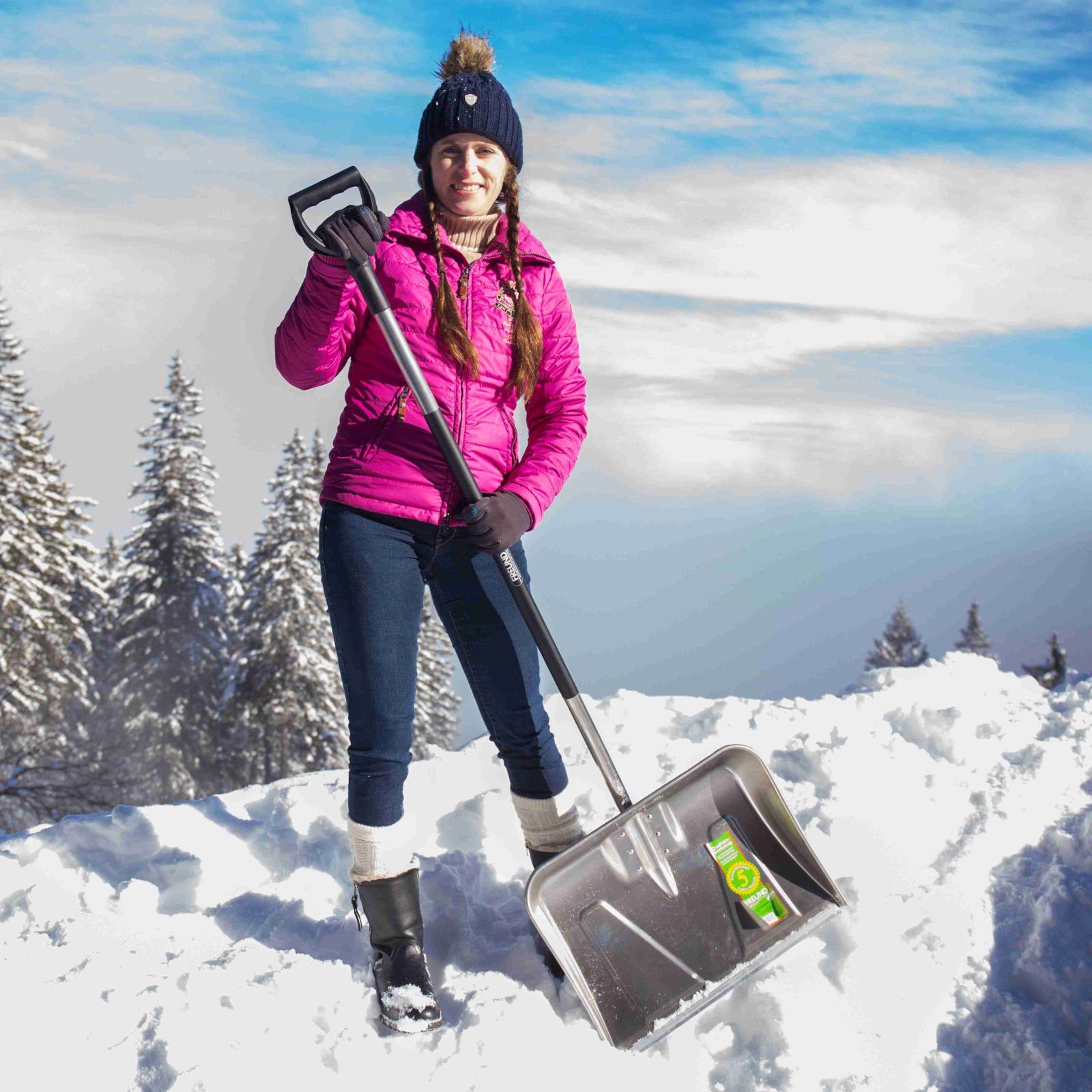 Thumbnail - Freund Victoria Schneeschieber Aluminium-Schneeschieber mit Alukante 97070 Profimodell