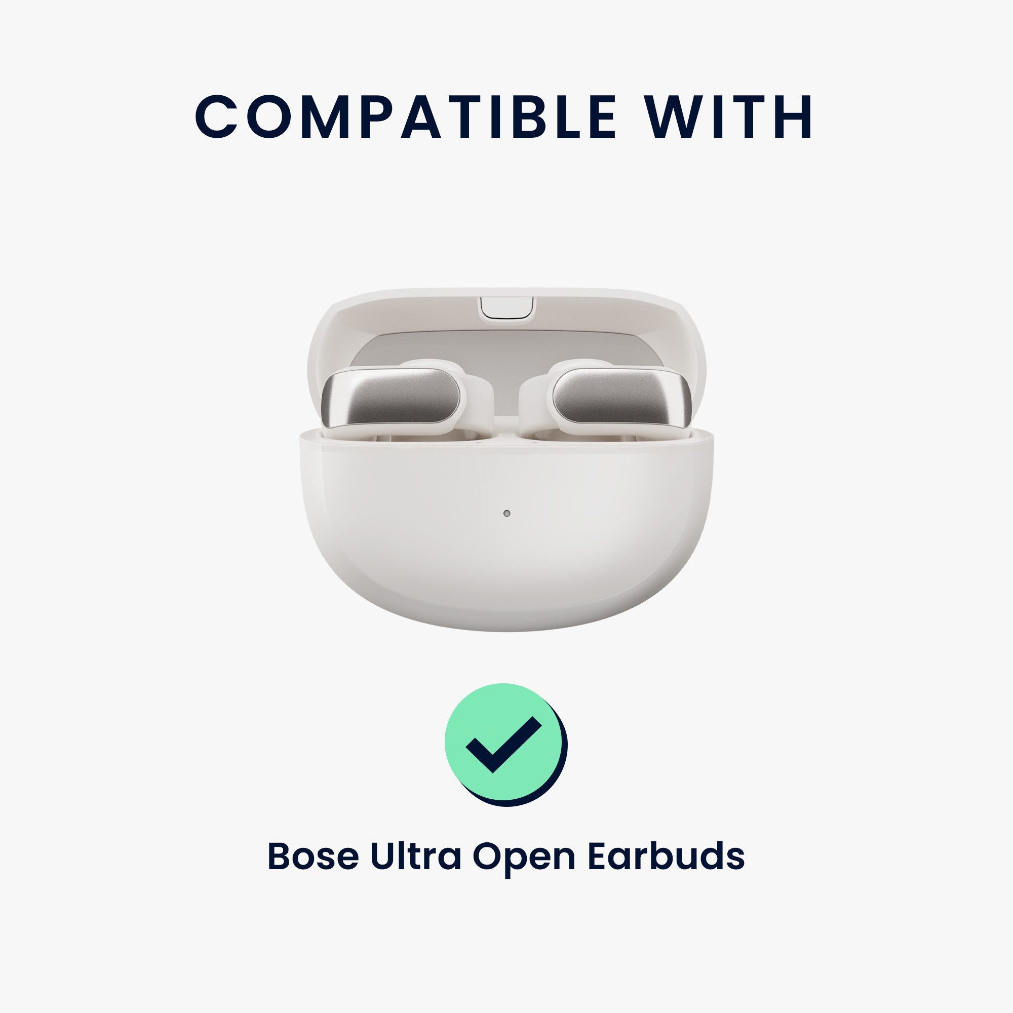 kwmobile Kopfhörer-Schutzhülle Kopfhörer Case fürBose Ultra Open Earbuds Hülle, Headphones TPU Cover mit Standfunktion und Sicherheitsverschluss