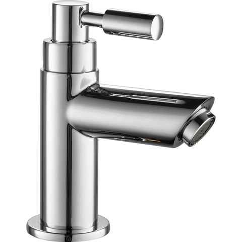 Tuganna Waschtischarmatur DUBAI Kaltwasserarmatur Standventil Waschbecken Armatur für Bad Gäste WC Armatur, Chrom, 7274