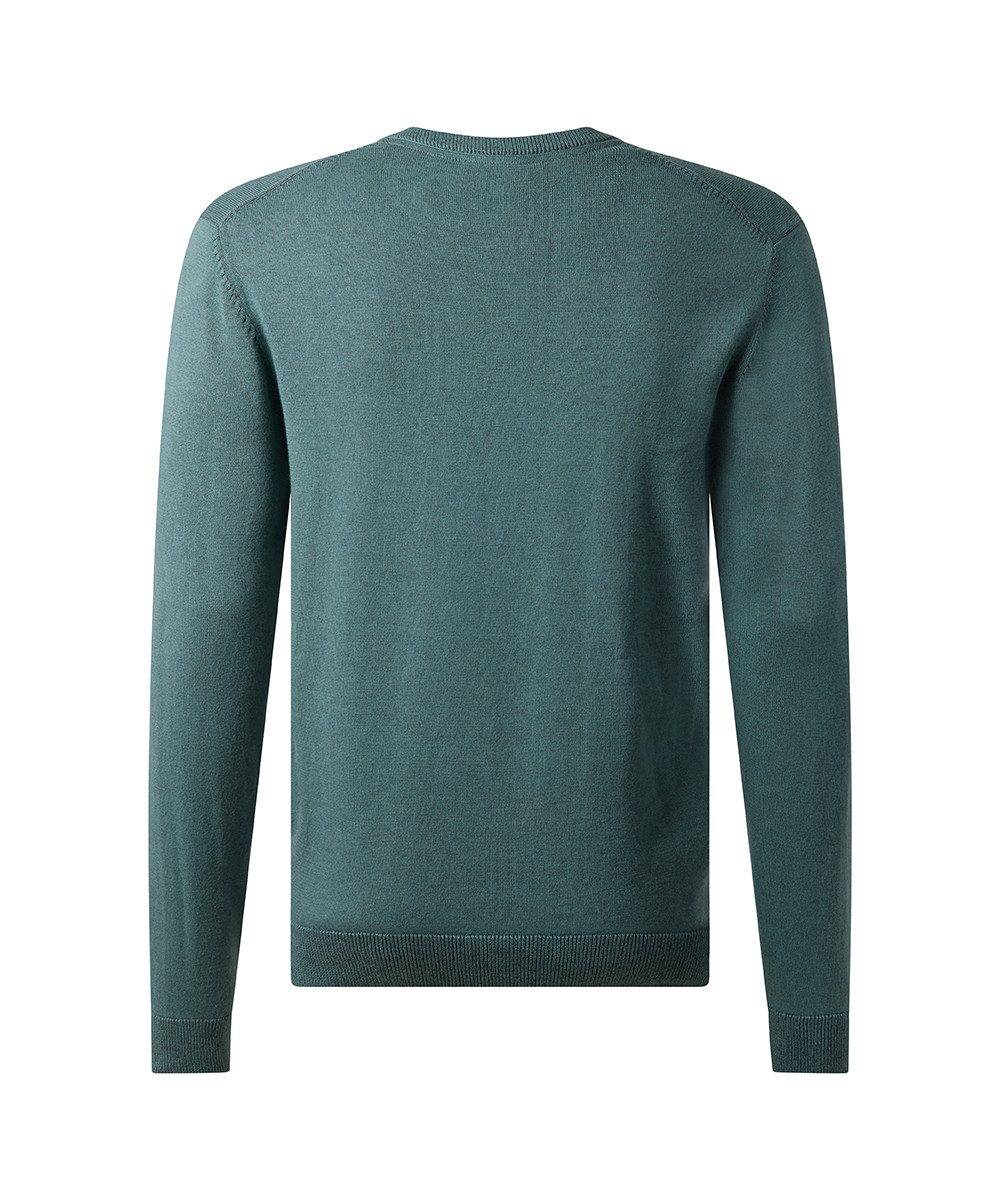 Pierre Cardin Rundhalspullover Strick RH mit Rippbündchen günstig online kaufen