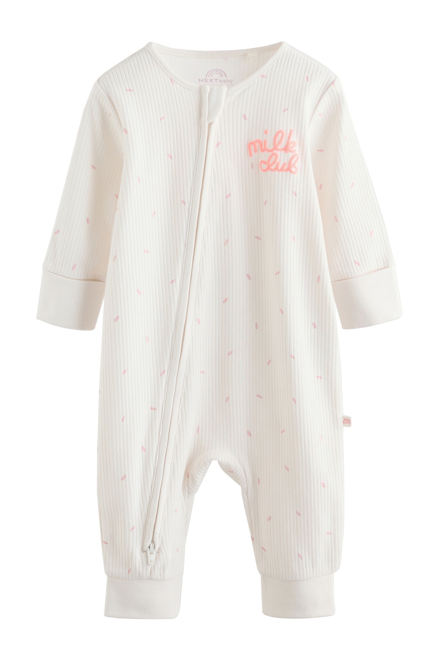 Next Schlafoverall Babyschlafanzüge mit Zweiwege-RV, 3er-Pack (3-tlg) – Bild 3 von 5