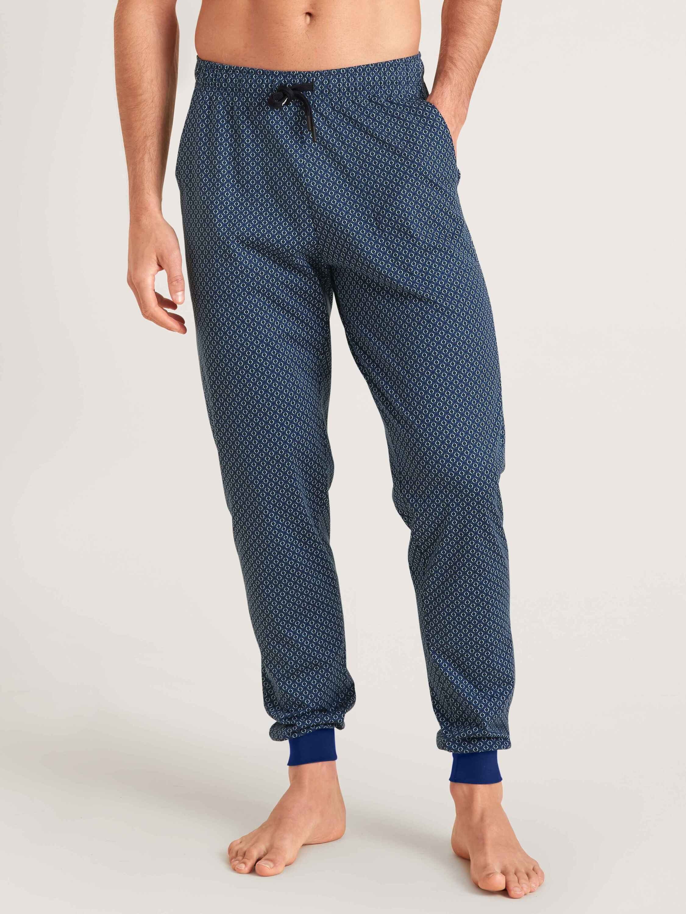 CALIDA Pyjamahose Pants mit Bündchen (1-tlg) sodalite blue