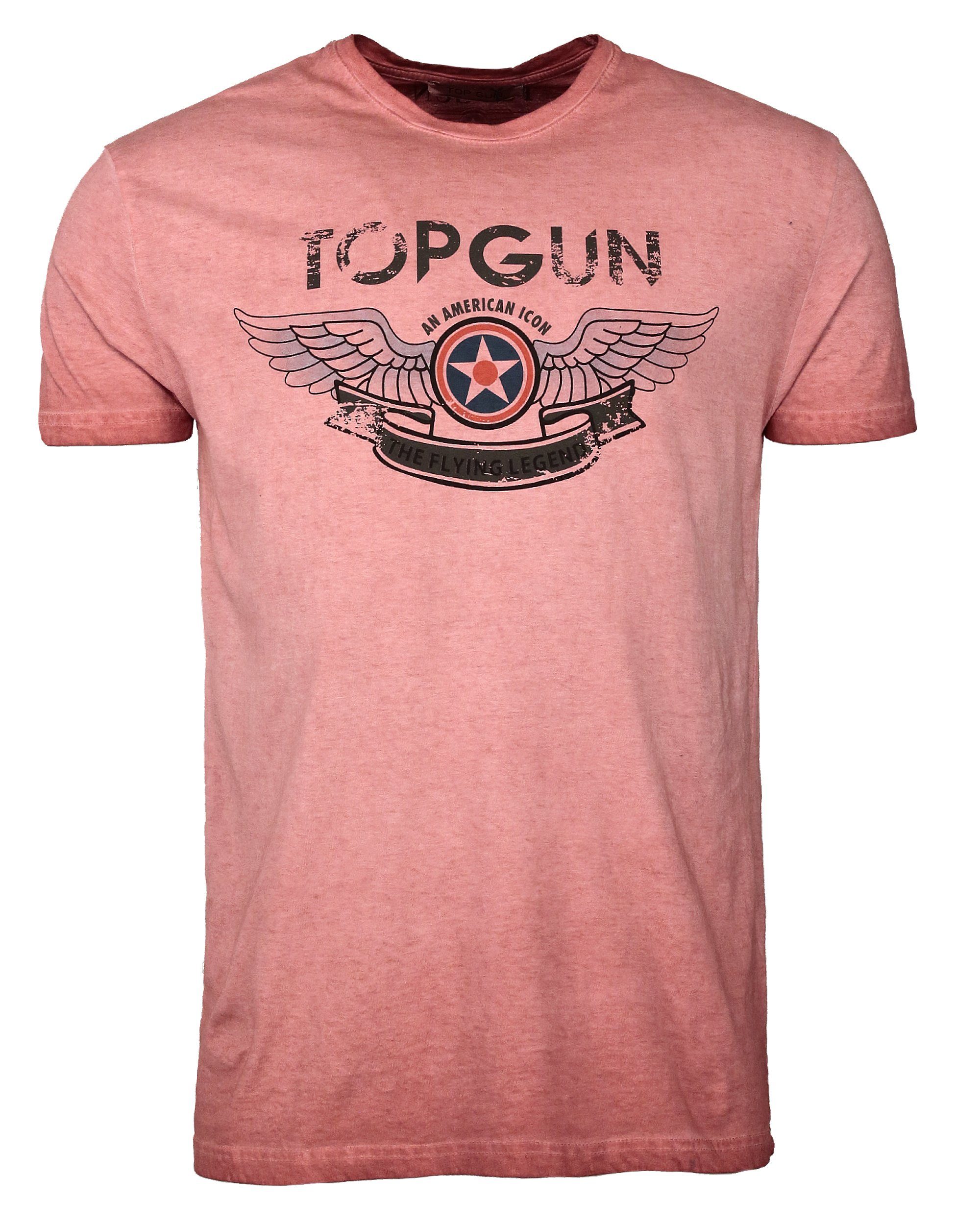 TG20191039 T-Shirt red Construction TOP GUN