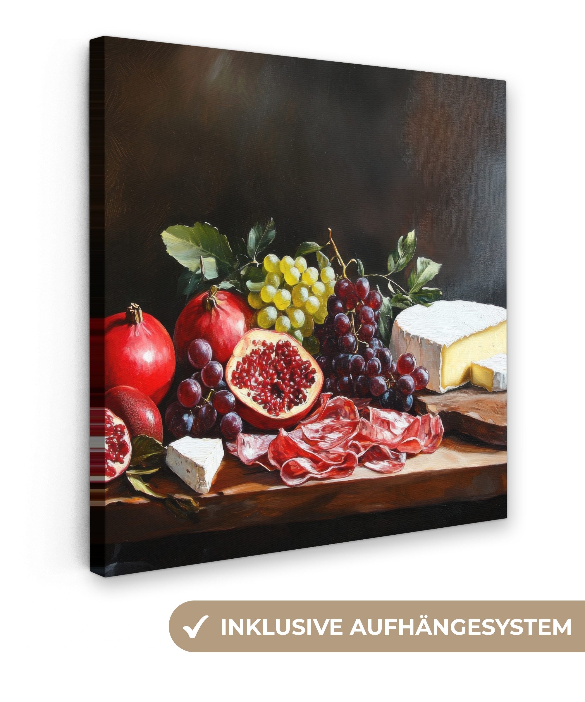 OneMillionCanvasses® Leinwandbild Trinktafel - Stilleben - günstig online kaufen