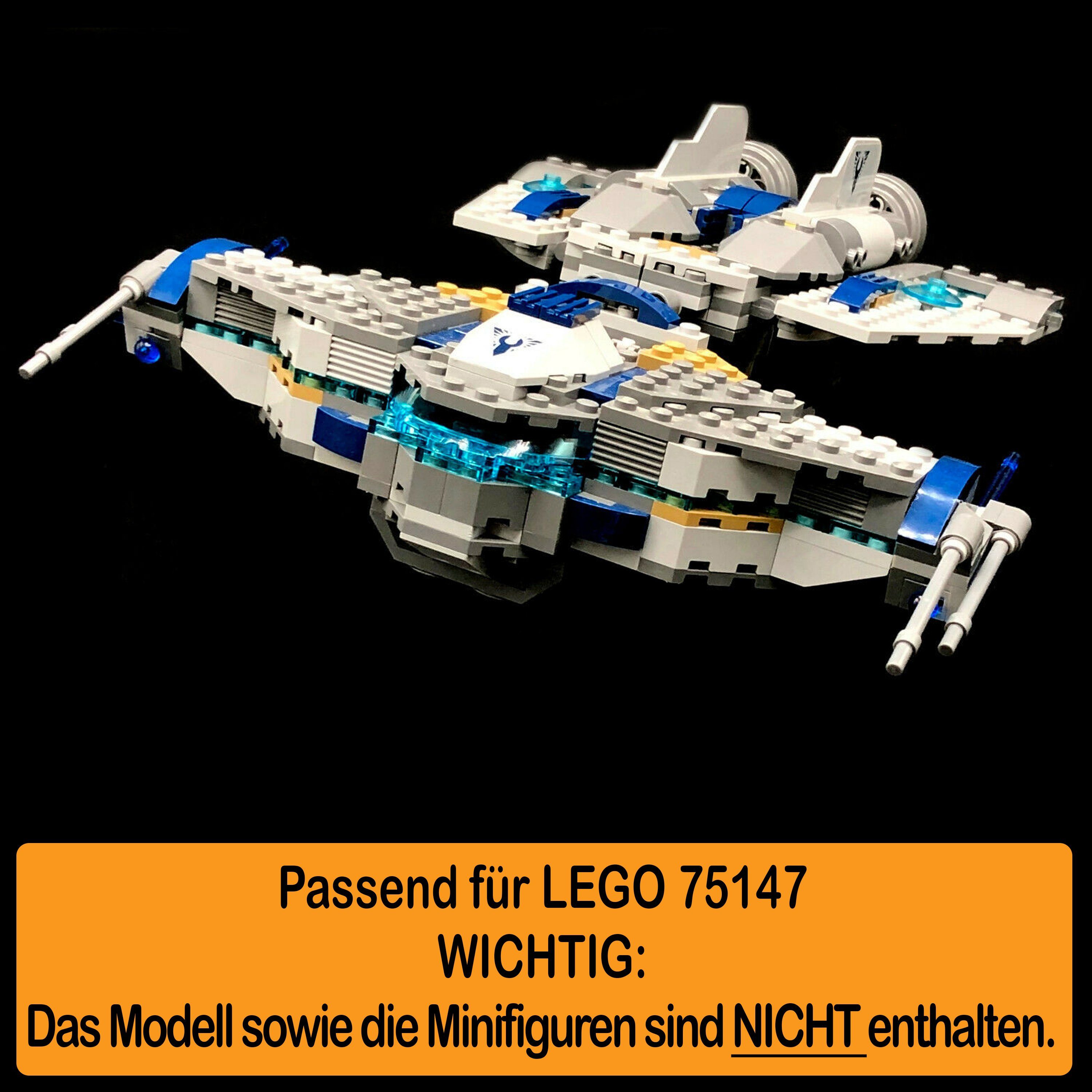 AREA17 Standfuß Acryl Display Scavenger in Germany für Stand (verschiedene und selbst Winkel 75147 zum zusammenbauen), Made LEGO 100% einstellbar, Star Positionen