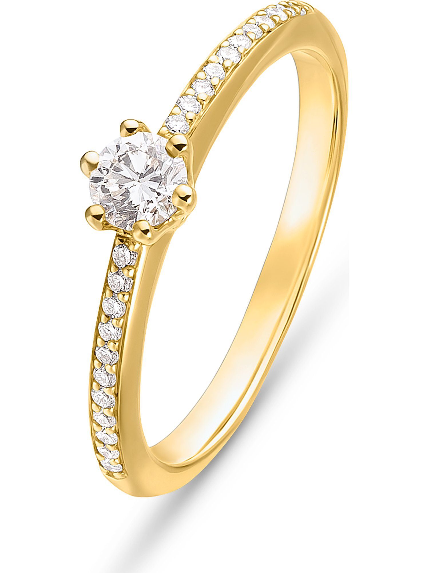 CHRIST Diamantring »CHRIST Damen-Damenring 1 Diamant« online kaufen | OTTO