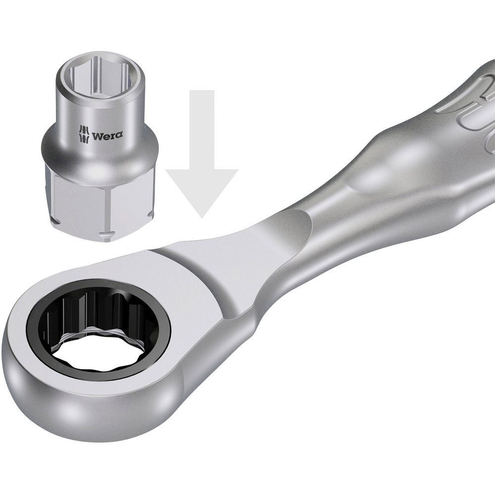 Thumbnail - Wera Ratsche Wera Zyklop Mini 2 05003660001 Umschaltknarre 1/4" (6.3 mm) 107 mm