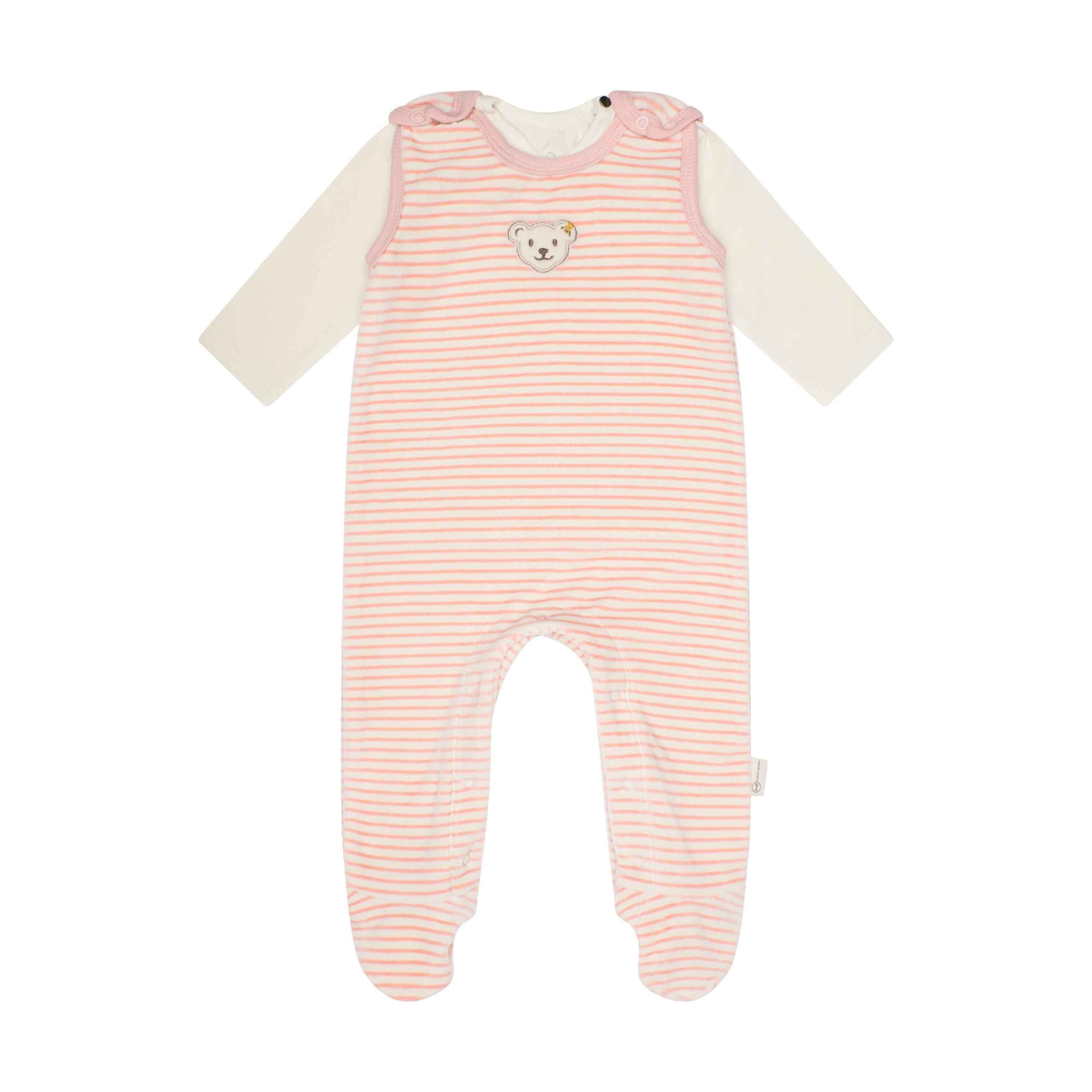 Steiff Shirt, Strampler, Jäckchen, Mütze & Schühchen Set Strampler + T-Shirt langarm GOTS Baby Wellness