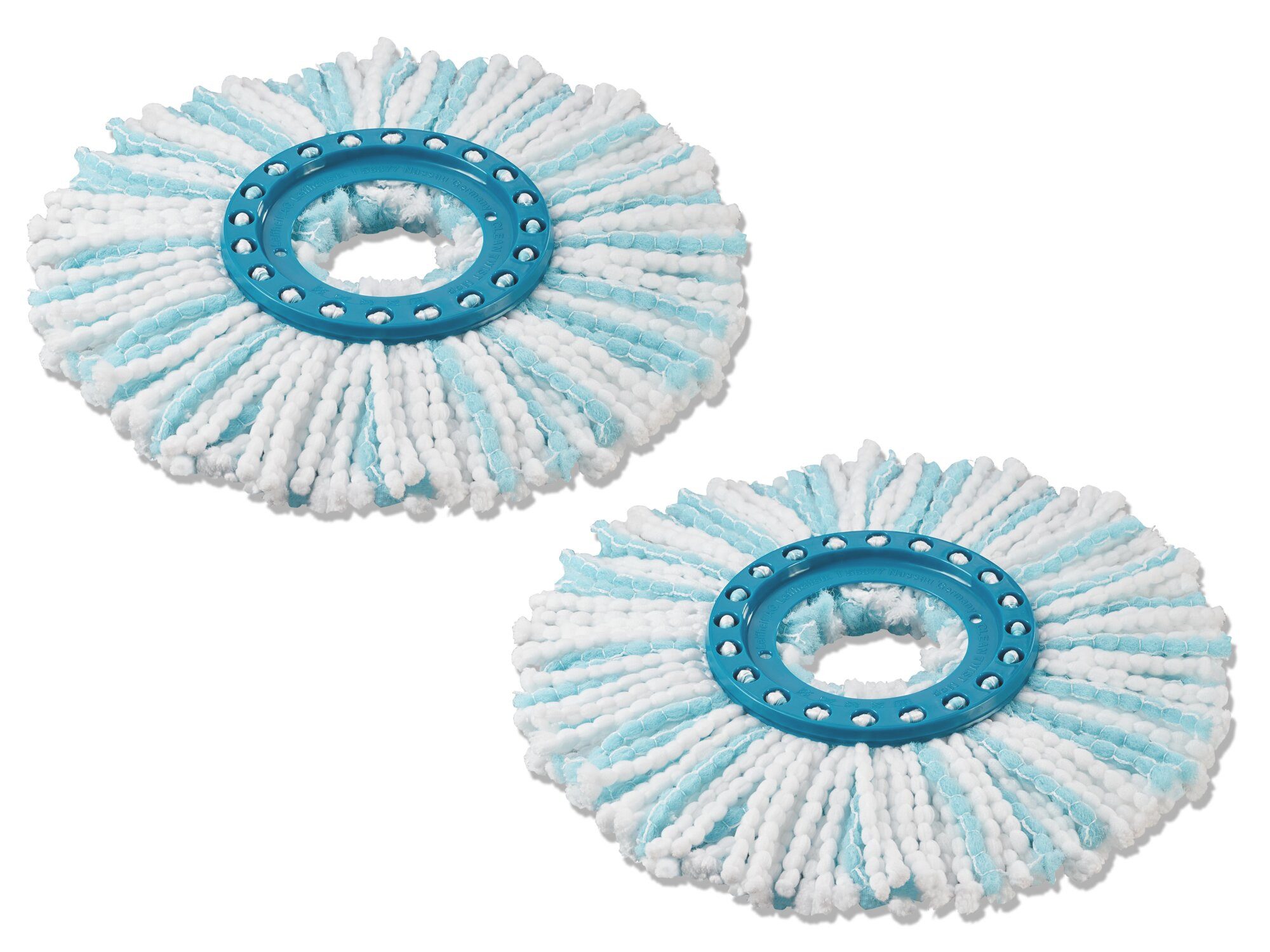 Leifheit 2er Set Ersatzkopf CLEAN TWIST Disc Mop micro duo Wischbezug (Mikrofaser,Kunststoff, 32.0x32.0 cm, 2-tlg., Waschbar bis 60°C, nimmt Schmutz gründlich a – Bild 5 von 5