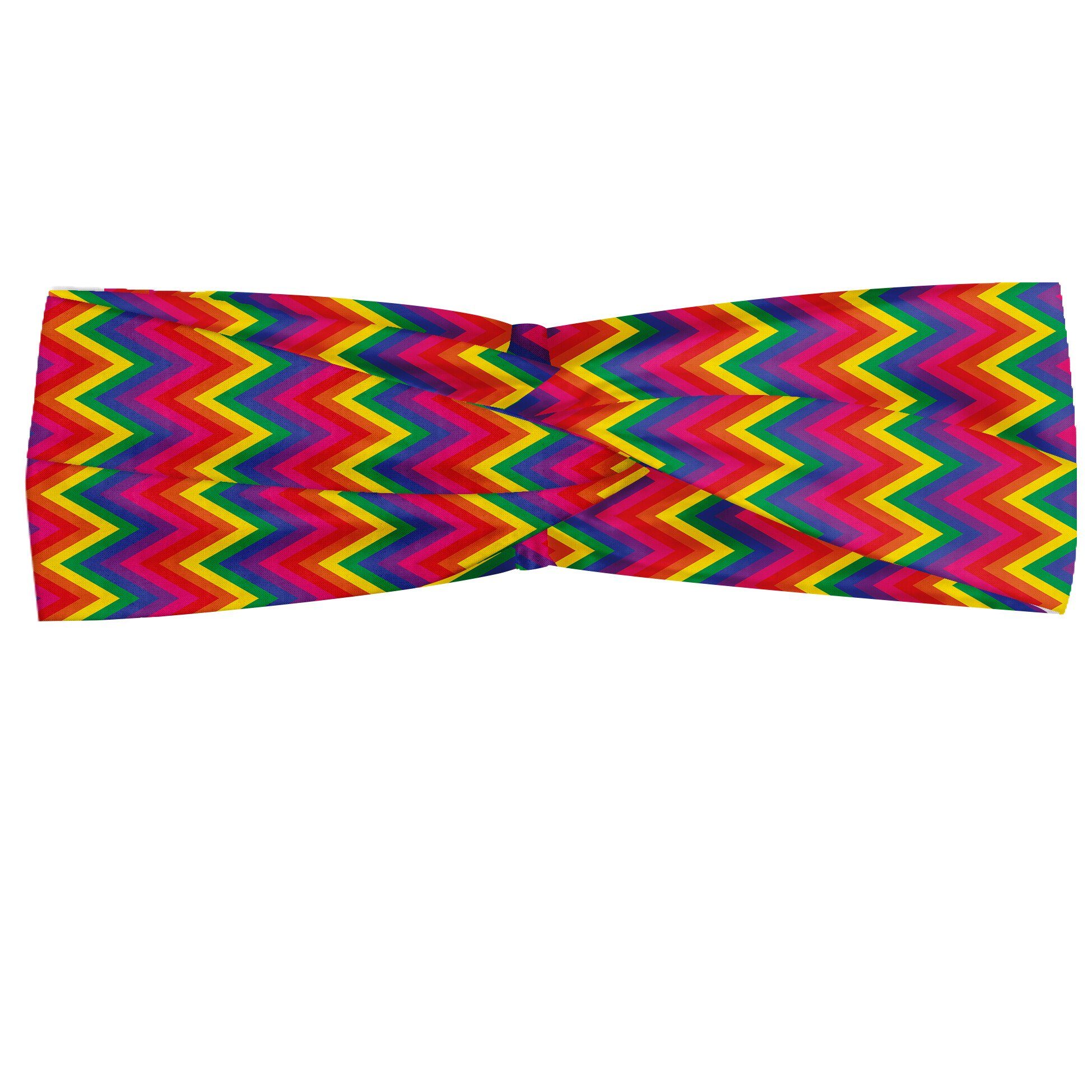 Geometrisch und Abakuhaus alltags Chevron-Form accessories Elastisch Zag Zig Stirnband Angenehme