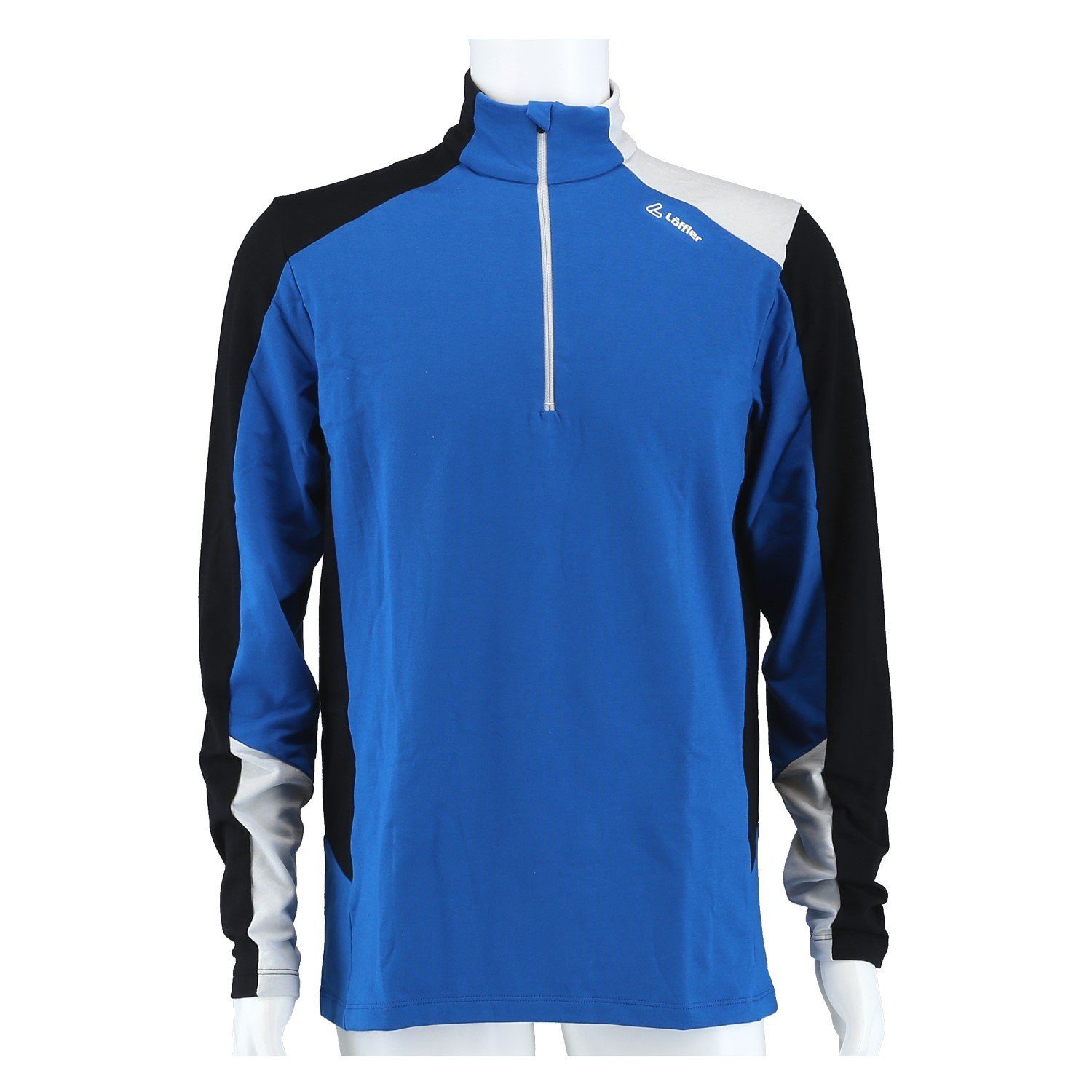 Löffler Langarmshirt Harley Transtex Midlayer (Half-Zip, schnelltrocknend) marineblau