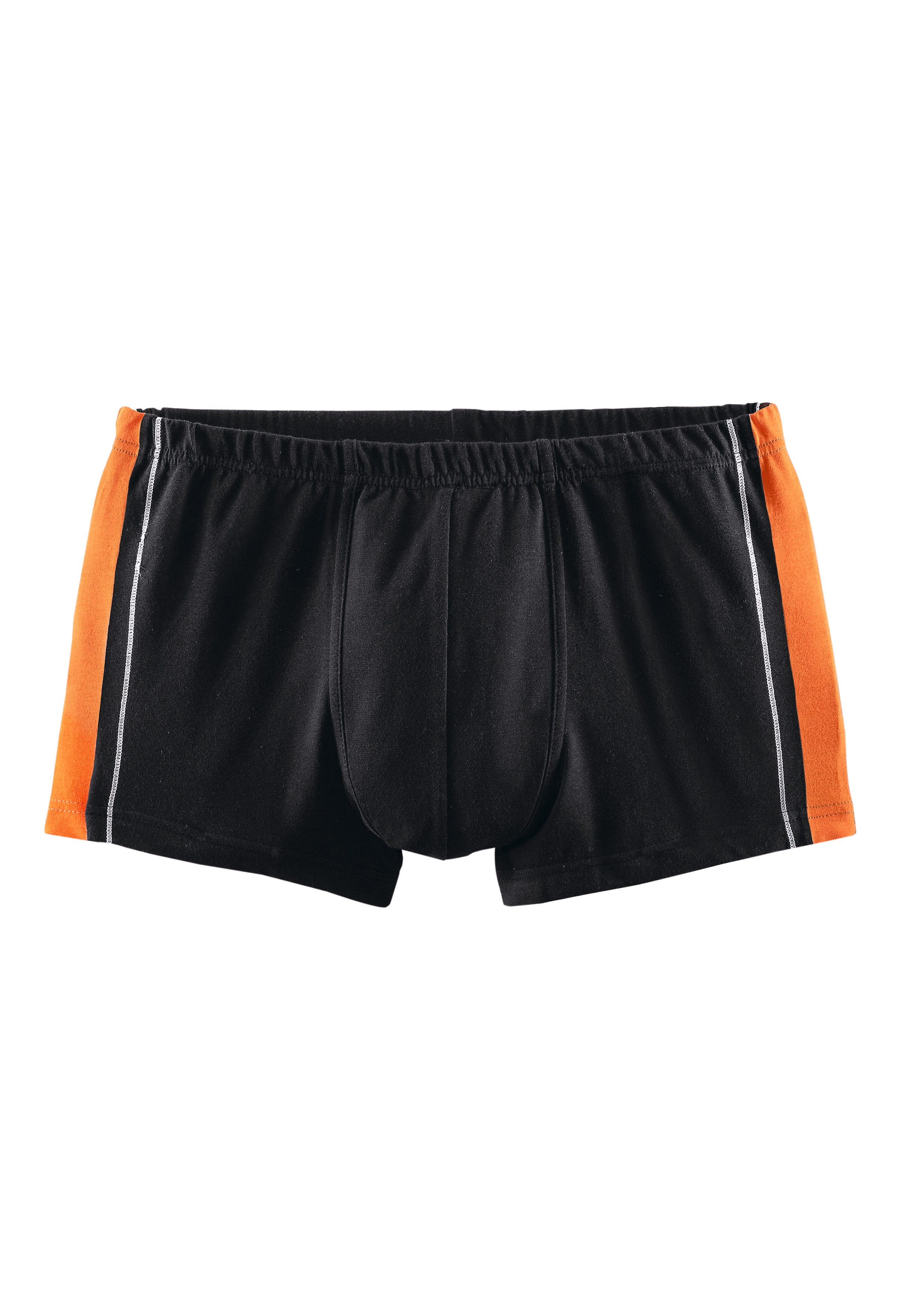 AUTHENTIC UNDERWEAR Boxer Boxershorts für Herren (Packung, 4-St) mit kontrastfarbigen Streifen seitlich