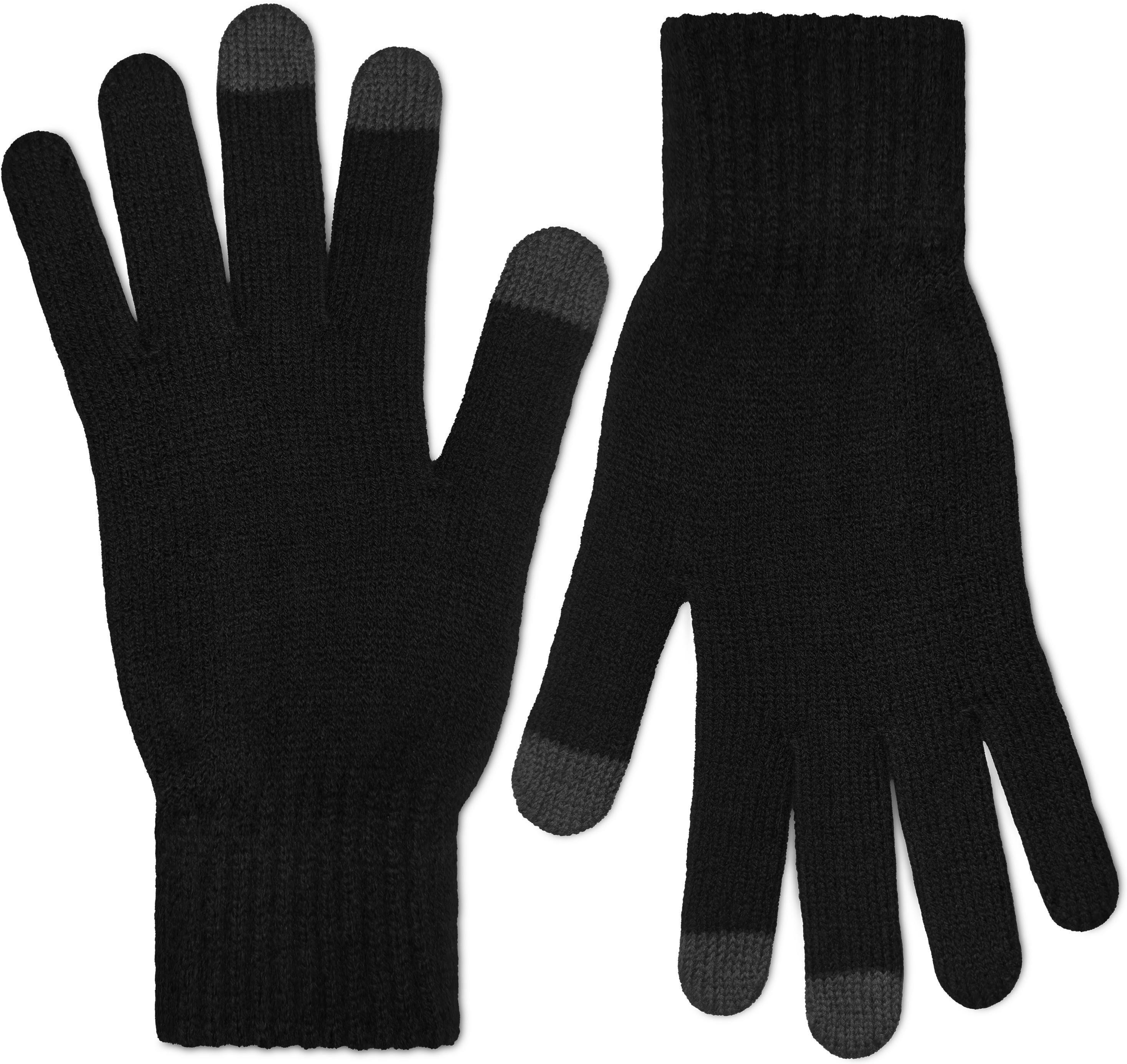 normani Skihandschuhe 2er-Pack Touchscreen Handschuhe mit leitfähigen Fasern zur Nutzung von Smartphones