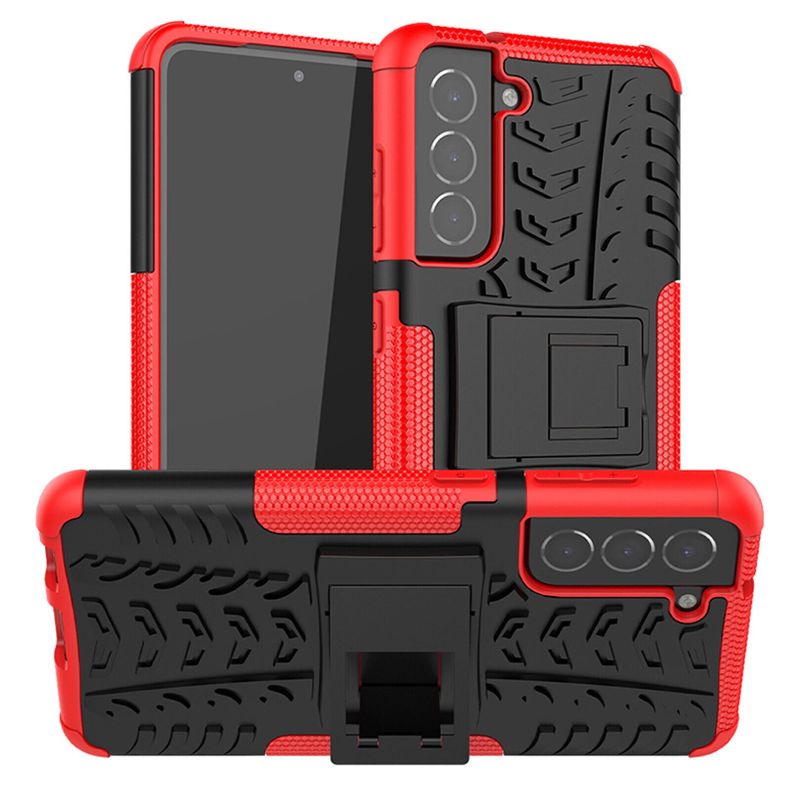 betterfon Handyhülle für Samsung Galaxy S21 FE 5G Robuste Outdoor Schutzhülle Panzer Case, Stoßfeste Dual-Layer Hülle mit Kickstand kratzfest und formstabil