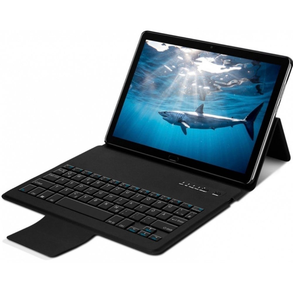 mako Tablet-Hülle Cover Keyboard Mediapad M5 lite 10,5 Zoll - Tastatur & Schutzhülle - schwarz