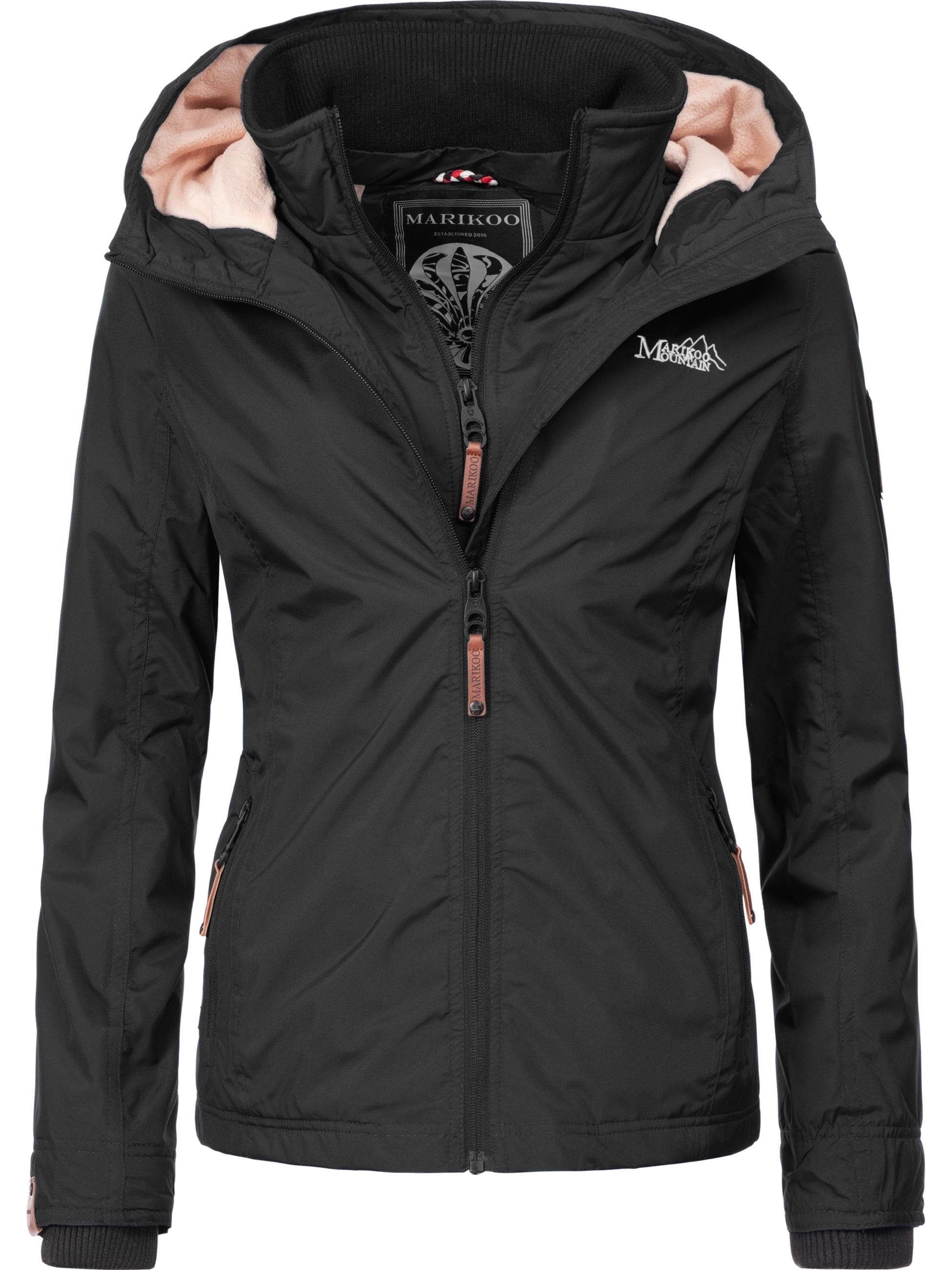 Marikoo Outdoorjacke Erdbeere sportliche Funktionsjacke mit Kapuze