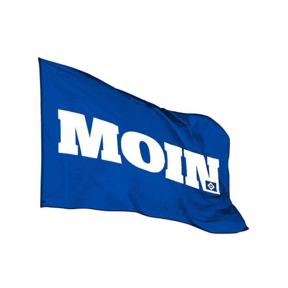 HSV Fahne Hamburger SV Fahne HSV Hissfahne "MOIN" 120x180cm
