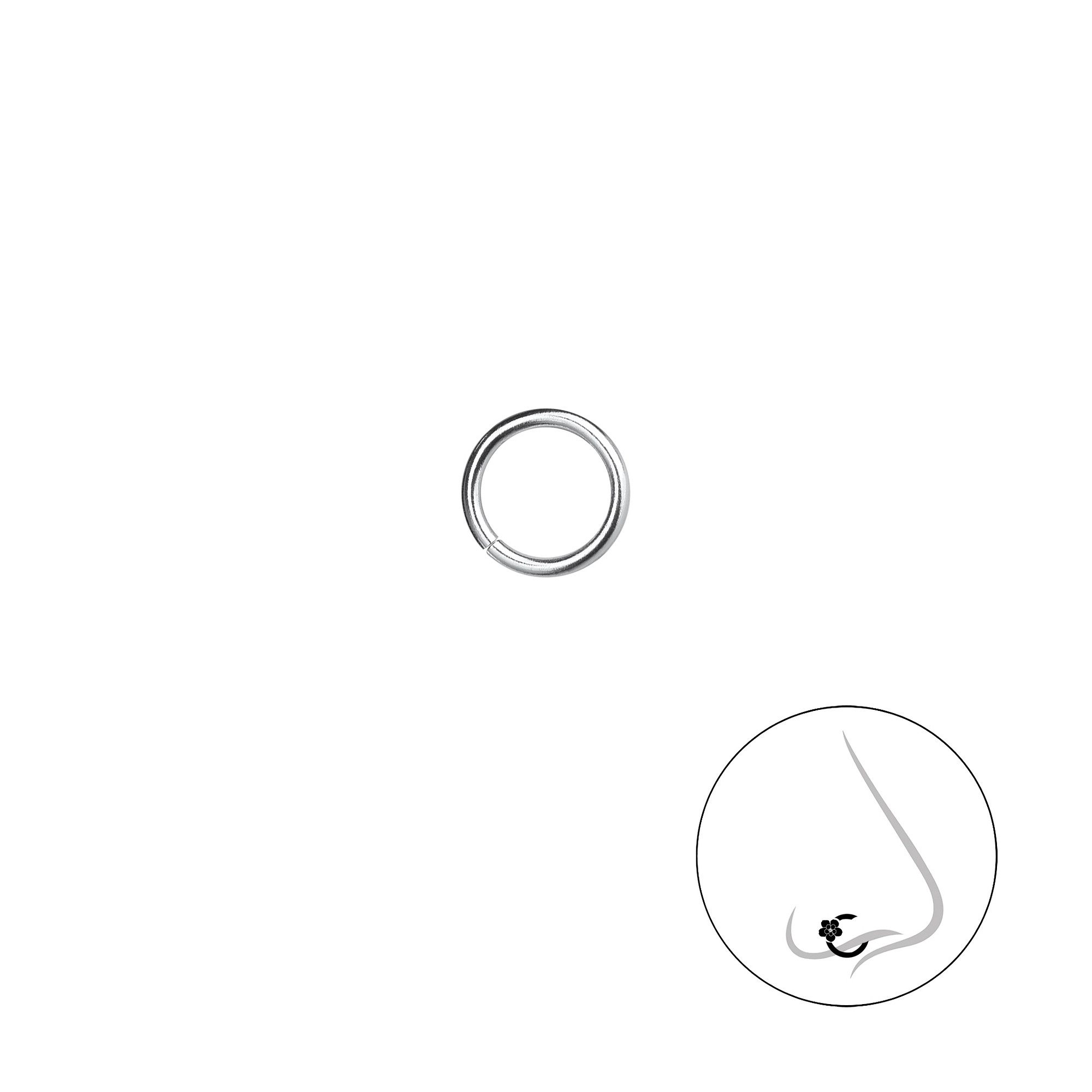 Monkimau Nasenpiercing 6mm Nasenring Nasenstecker 925 Silber günstig online kaufen