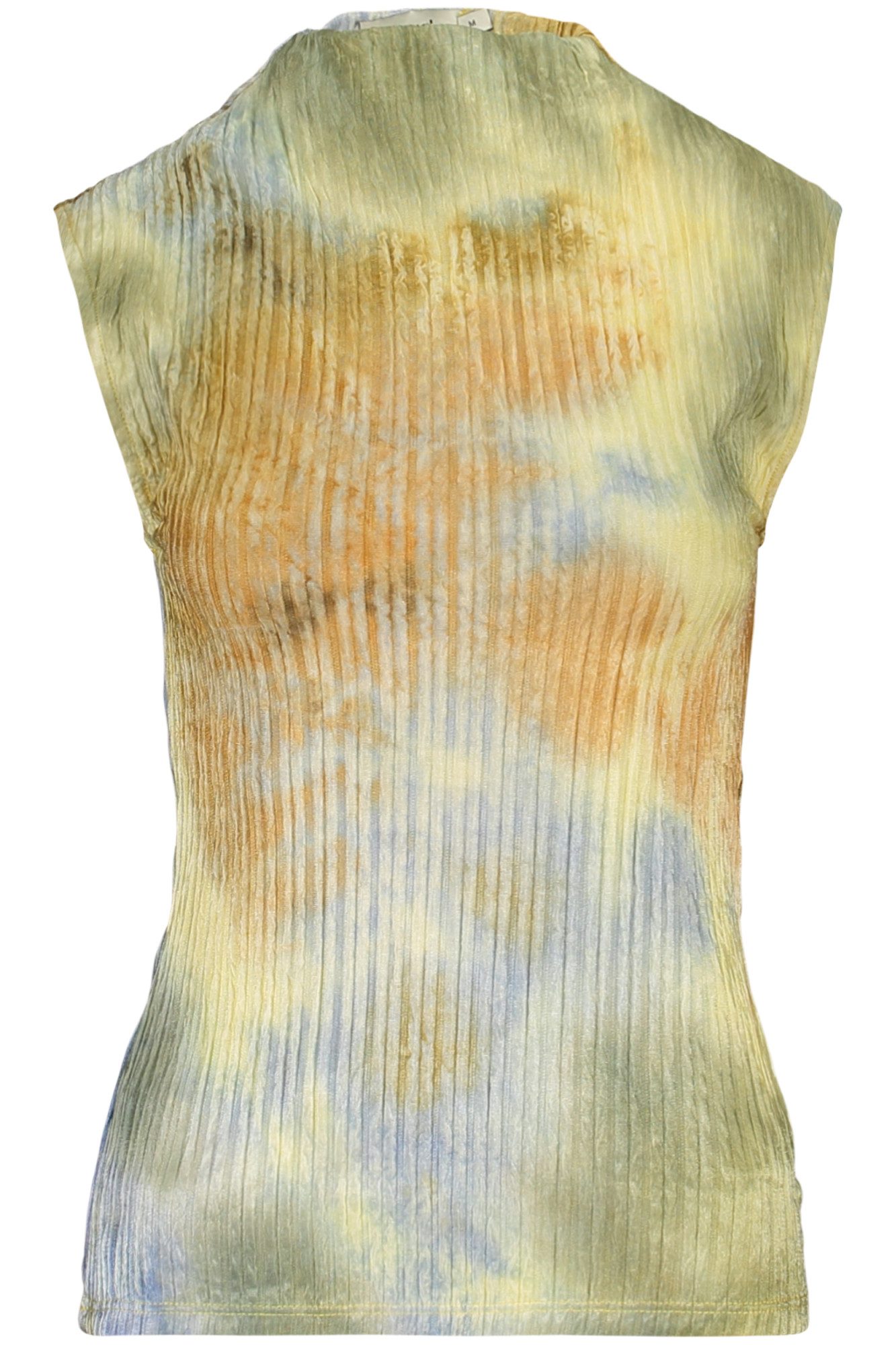 Desigual T-Shirt Stylisches Gelbes Damentop mit Rollkragen und