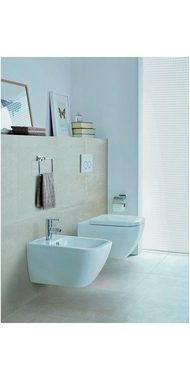 Duravit Bidet Wand-WC HAPPY D.2 tief, 365x540mm HygieneGlaze weiß HygieneGlaze weiß