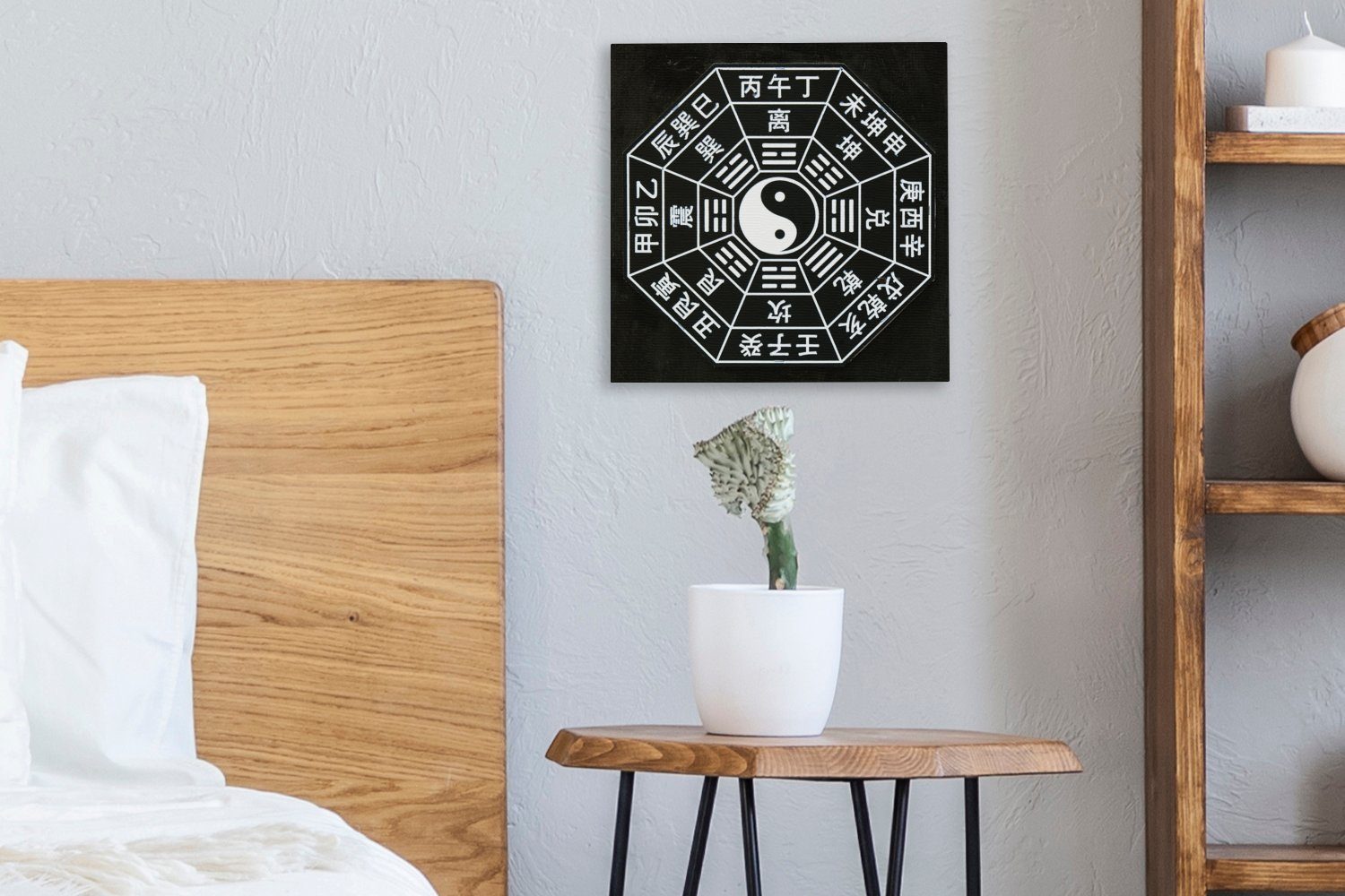 OneMillionCanvasses® Leinwandbild Yin und des St), als Bilder Taoismus, Schlafzimmer Symbole für (1 Leinwand Wohnzimmer Yang