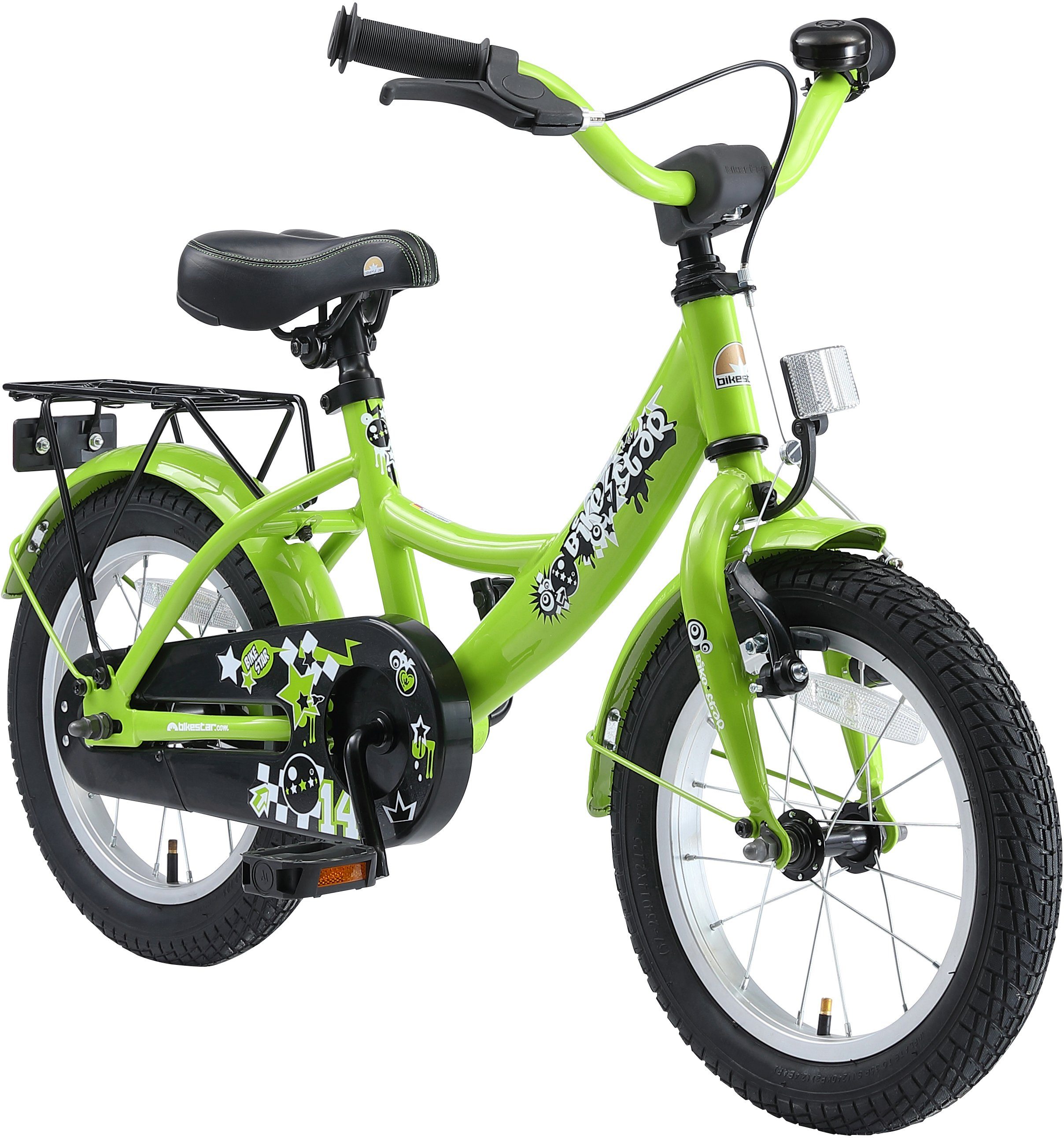 Bikestar Kinderfahrrad, 1 Gang, ergonomisch geformter