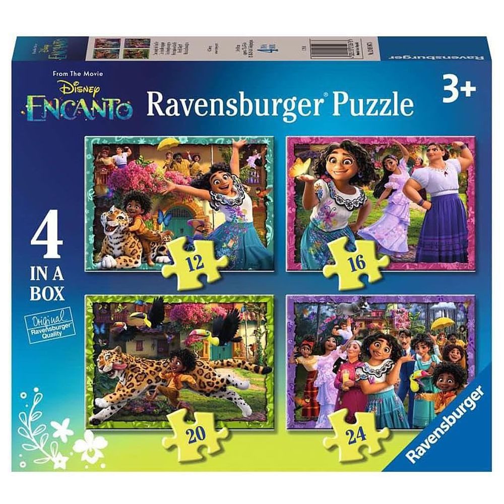 Ravensburger Puzzle Kinder Puzzle-Box 4 in 1 Ravensburger Disney Encanto, 24 Puzzleteile
