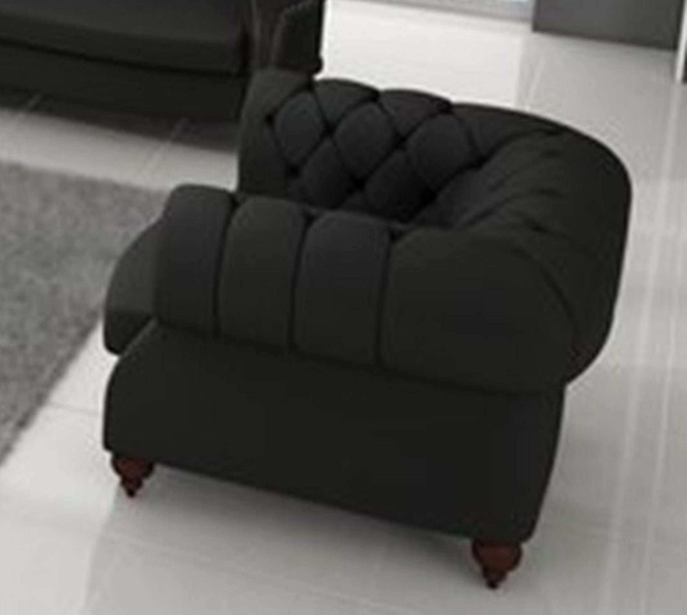 in Chesterfield Europe Textil Made JVmoebel Luxus Chesterfield-Sessel Couch Couch Sofort Sessel Polster (Sessel), Design