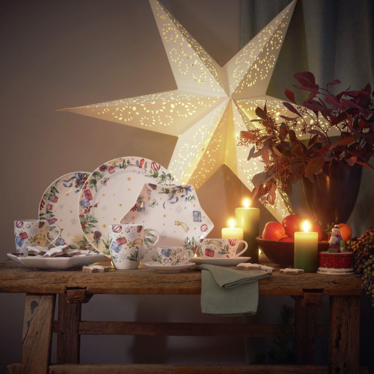 Hutschenreuther Schale Sammelserie Weihnachtslied 2025 Weihnachtsdekoration, Porzellan, 24 cm