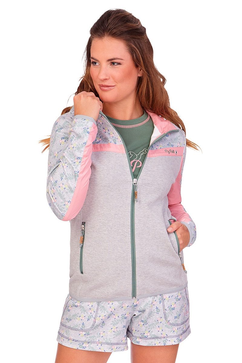 Piz Palü Outdoorjacke Outdoorjacke Damen - ELLGAU - kiesel/perlrosa