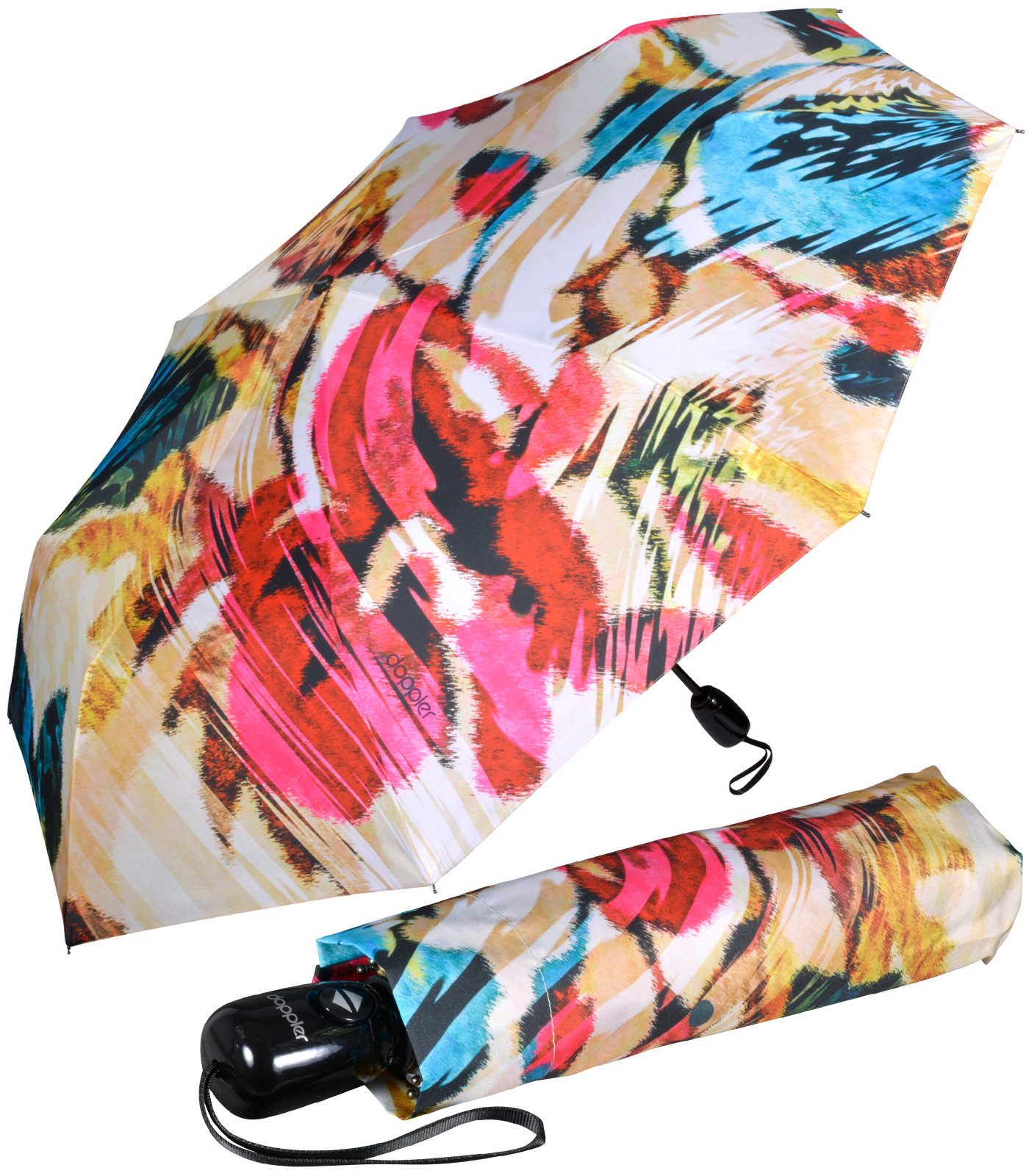 Taschenregenschirm Auf-Zu-Automatik, praktisch, kompakt