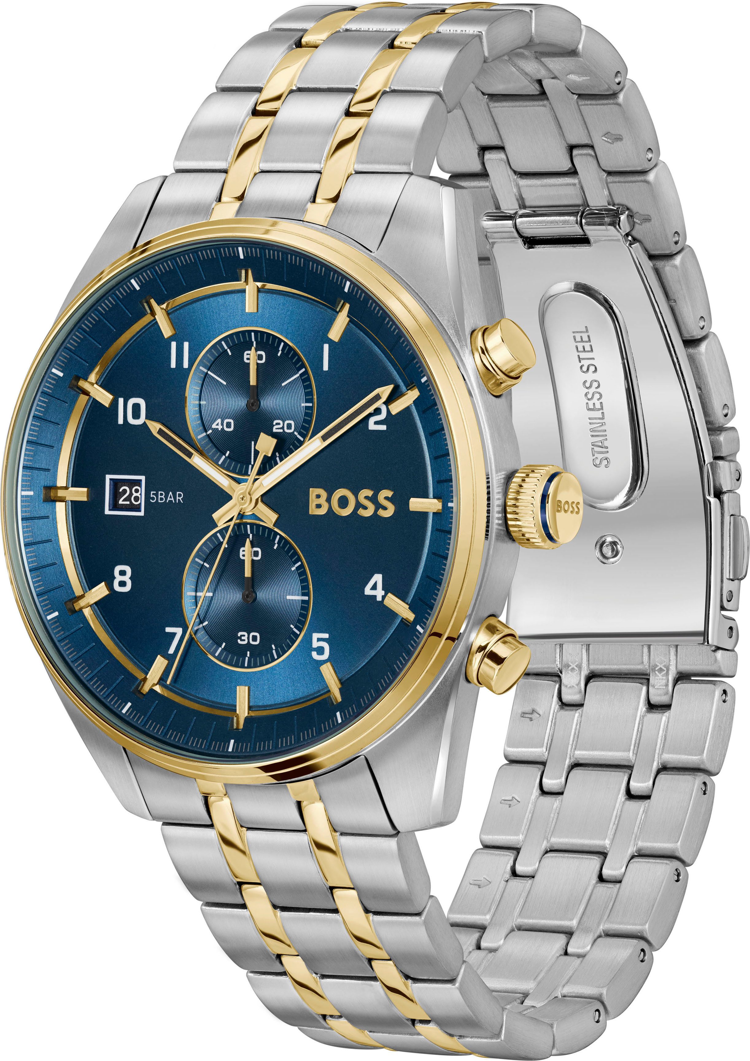 BOSS Chronograph SKYTRAVELLER 1514247, Quarzuhr, Armbanduhr, Herrenuhr, Ede günstig online kaufen