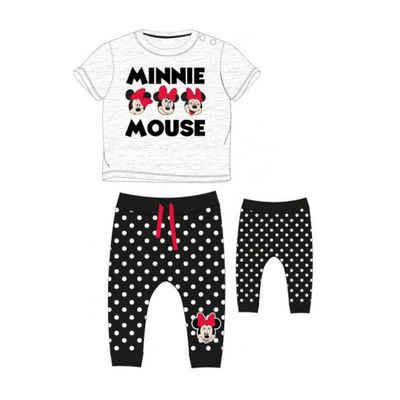 Disney Baby Shirt & Hose Minnie Mouse Baby- & Kleinkind-Bekleidungsset, "Drei Minnie Mäuse" (Set, 2-tlg)