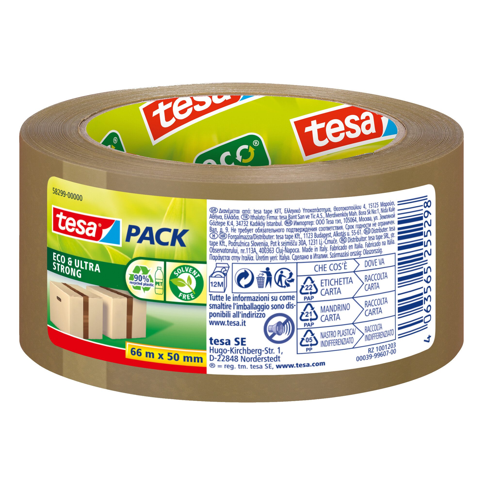 Paket-Klebeband Packband tesapack Eco & Ultra Strong 58299-00000 braun.