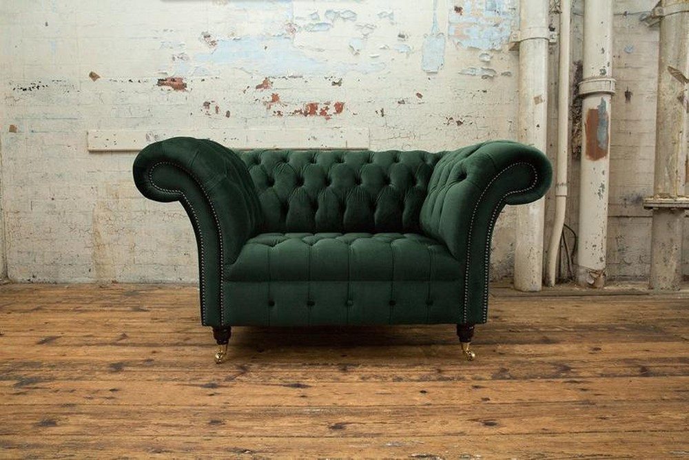 JVmoebel Chesterfield-Sessel Polsterstuhl Sofa Einzelcouch Sessel Textil Komfort, Made in Europa