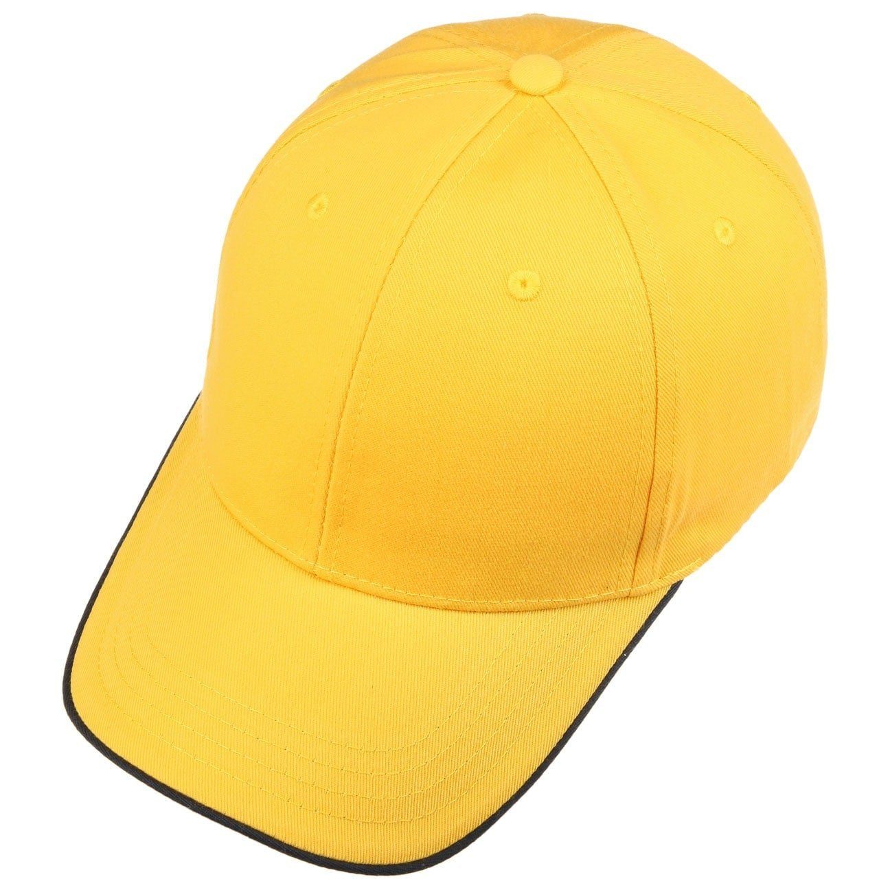 Cap Baseball Schirm Atlantis Basecap gelb mit (1-St)